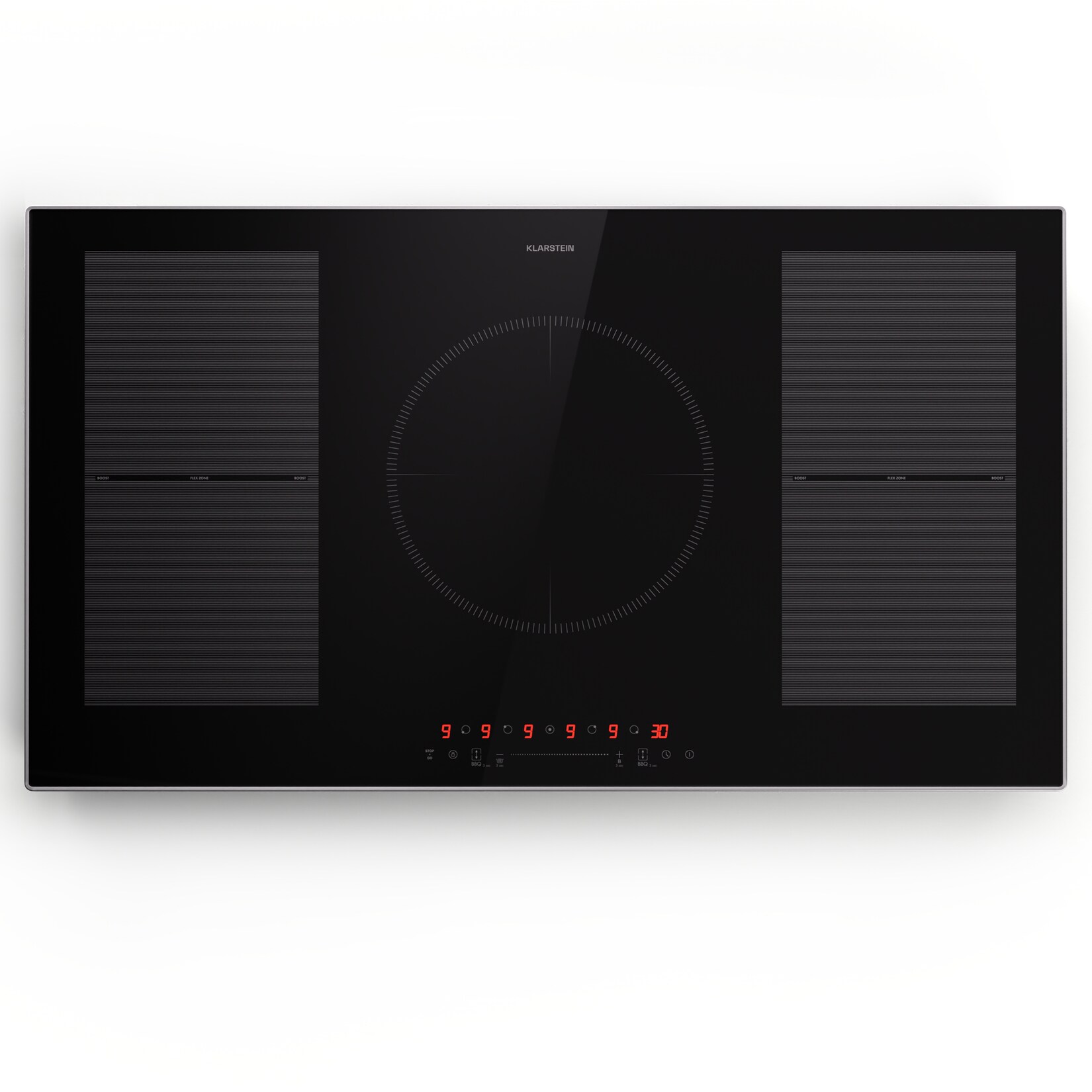 Delicatessa 90 Hybrid Prime Einbaukochfeld Induktion 5 Zonen 7200W Autark Schwarz