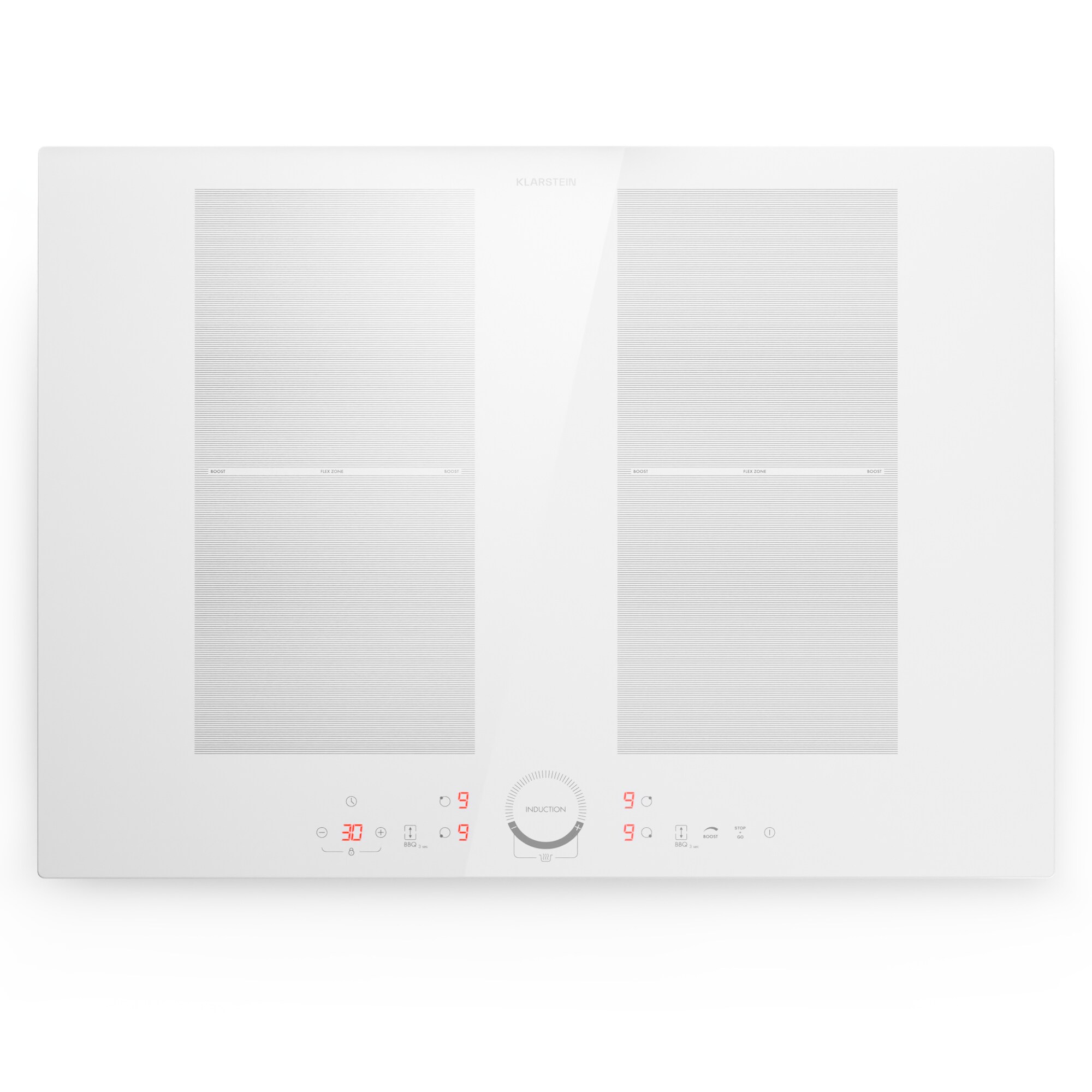 Delicatessa 70 Flex Einbaukochfeld Induktion 4 Zonen 7000W Glaskeramik Wei&szlig; - Bild 1