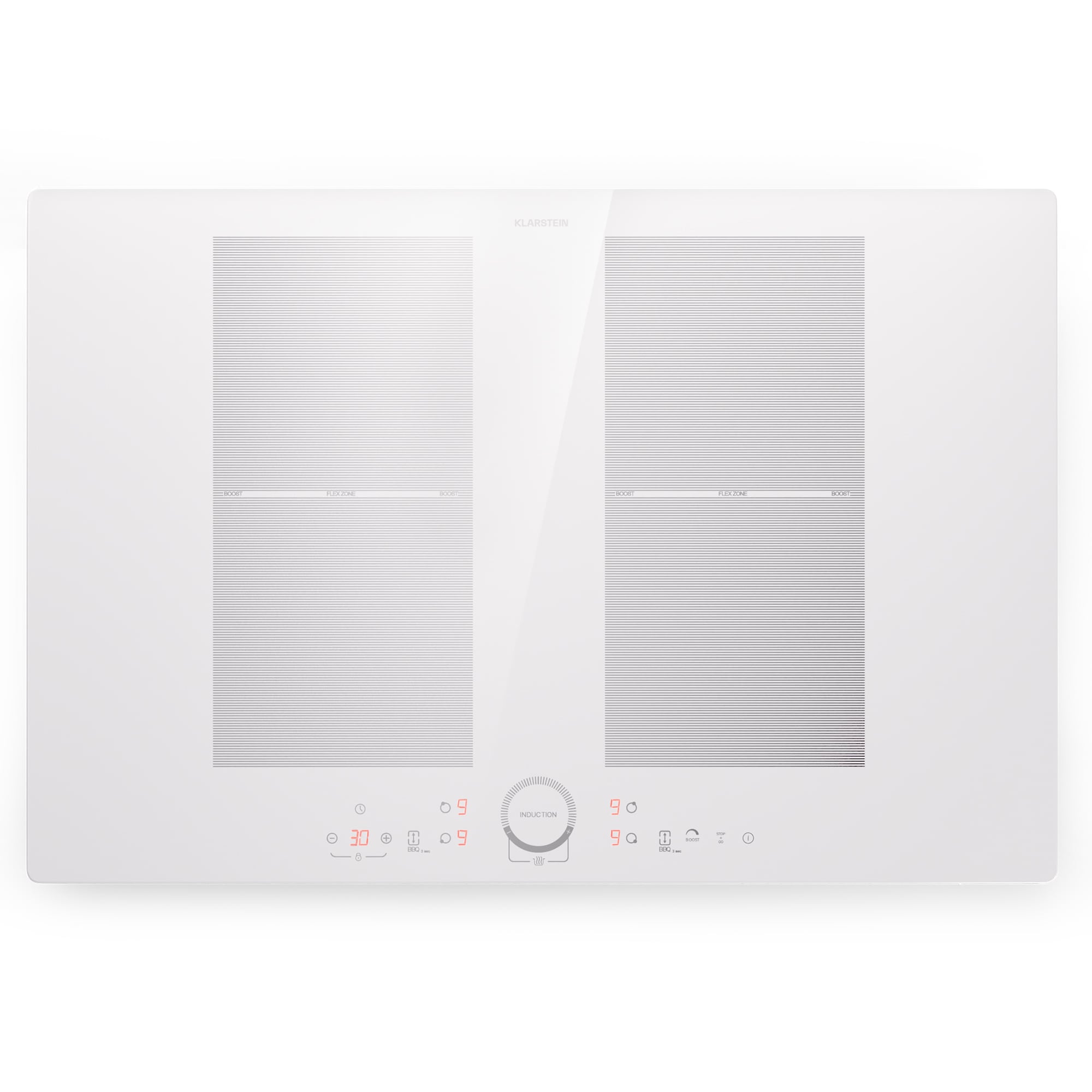 Delicatessa 77 Flex Einbaukochfeld Induktion 4 Zonen 7000W Glaskeramik Wei&szlig; - Bild 1