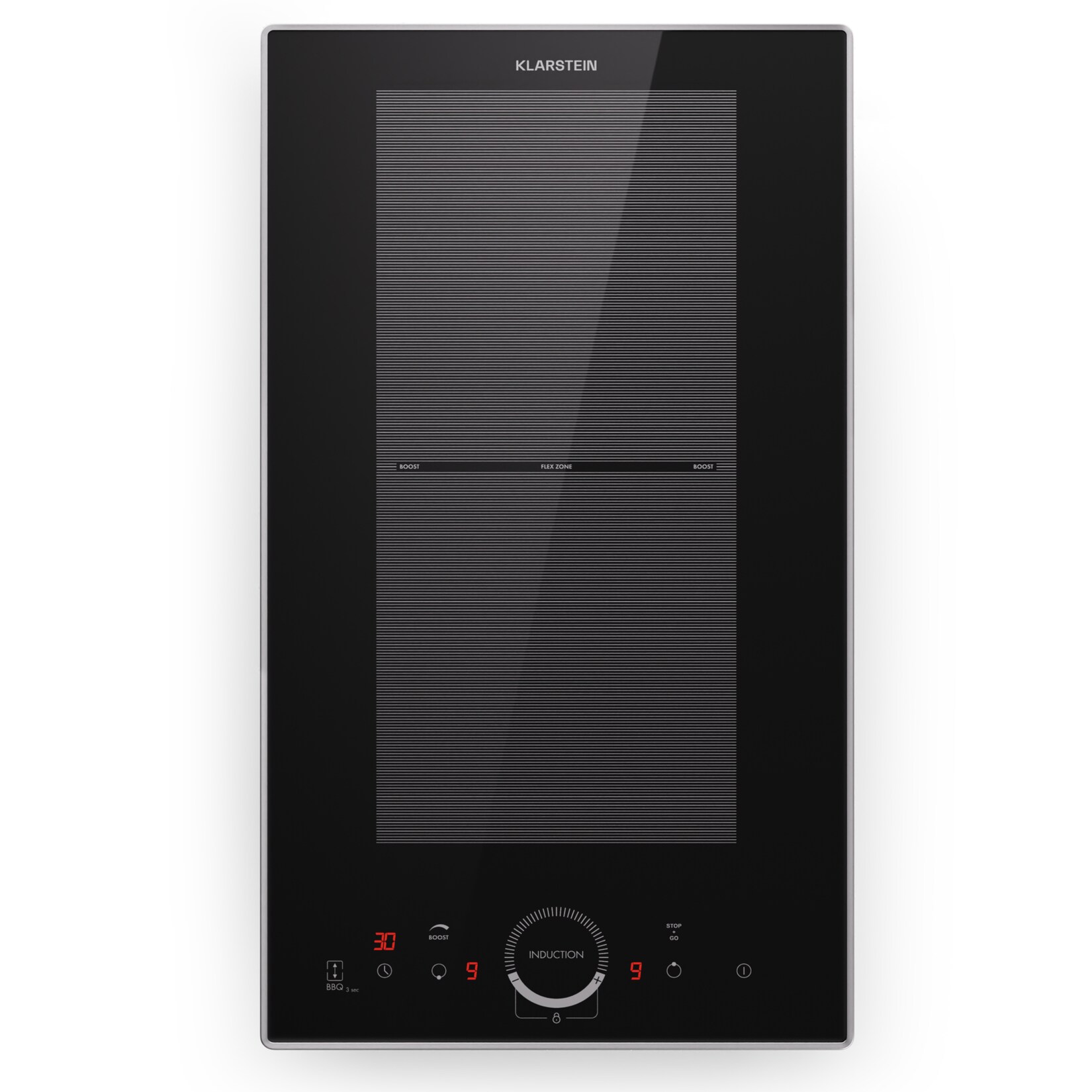 Delicatessa Domino Prime Einbaukochfeld Induktion 2 Zonen 3500W Autark Schwarz