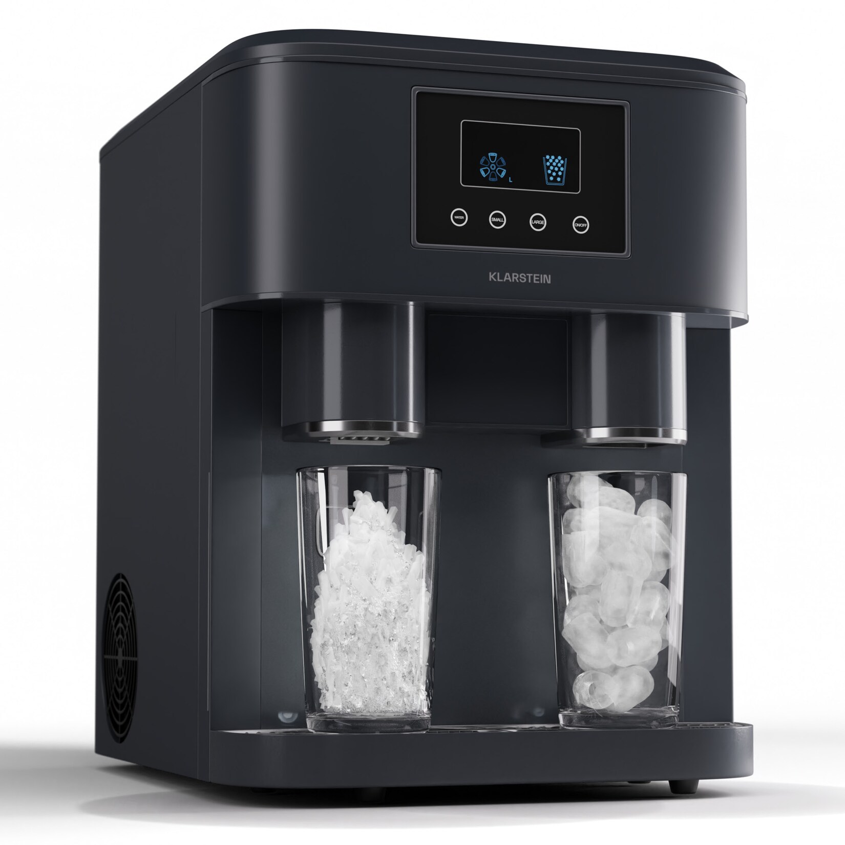 IceAge Crush Eiswürfelmaschine 2 Größen Crushed Ice Schwarz