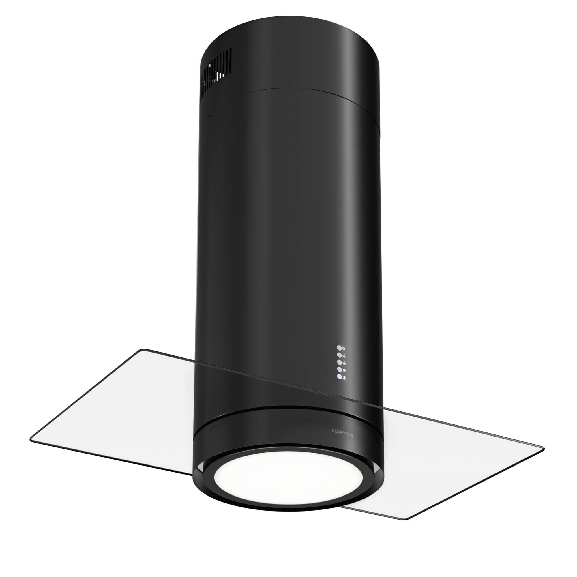 Beretta Premium Inselabzugshaube App Ab-/Umluft 544m&sup3;/h LED Aktivkohlefilter Schwarz - Bild 1