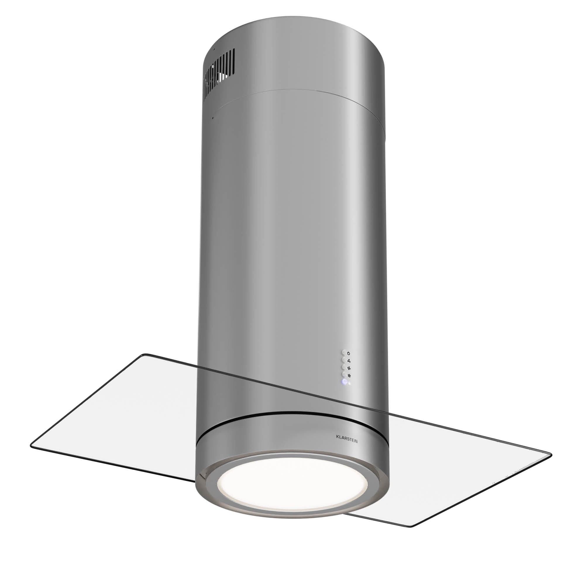 Beretta Premium Inselabzugshaube App Ab-/Umluft 544m&sup3;/h LED Aktivkohlefilter Edelstahl - Bild 1