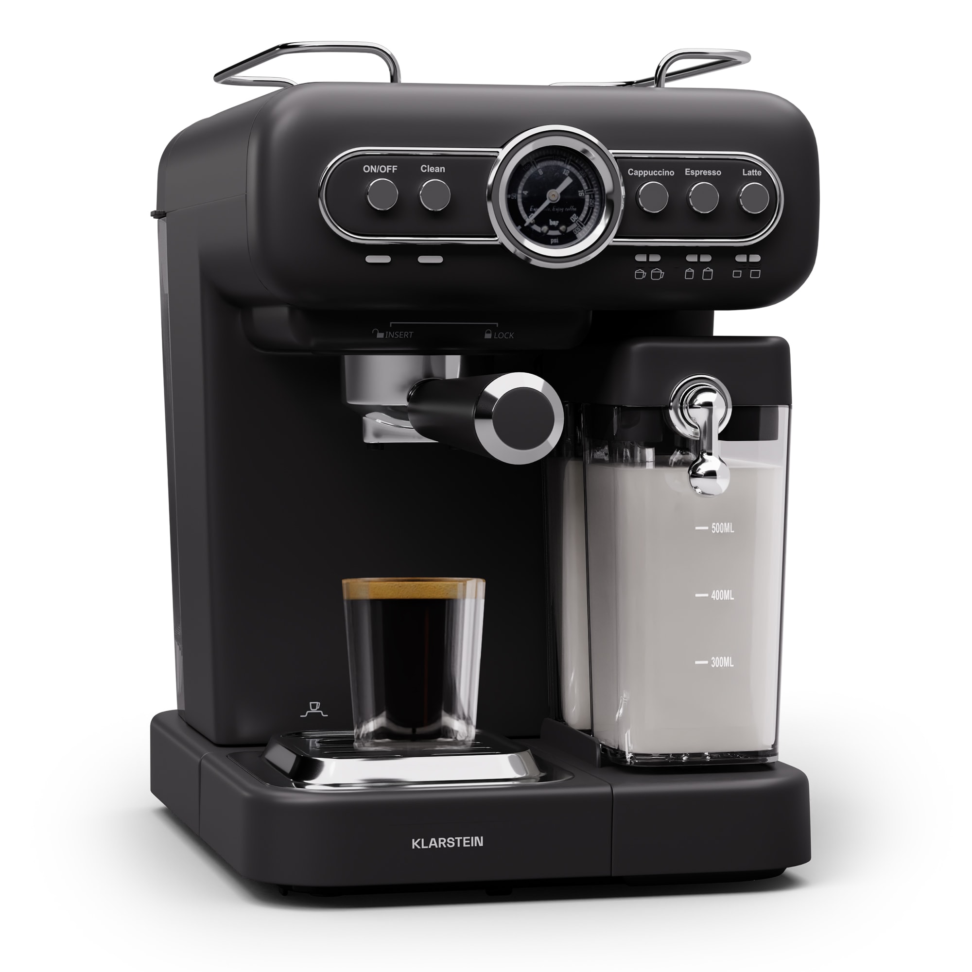 Espressionata Evo Espressomaschine 1350W 19 Bar 1,2L 2 Tassen Schwarz - Bild 1