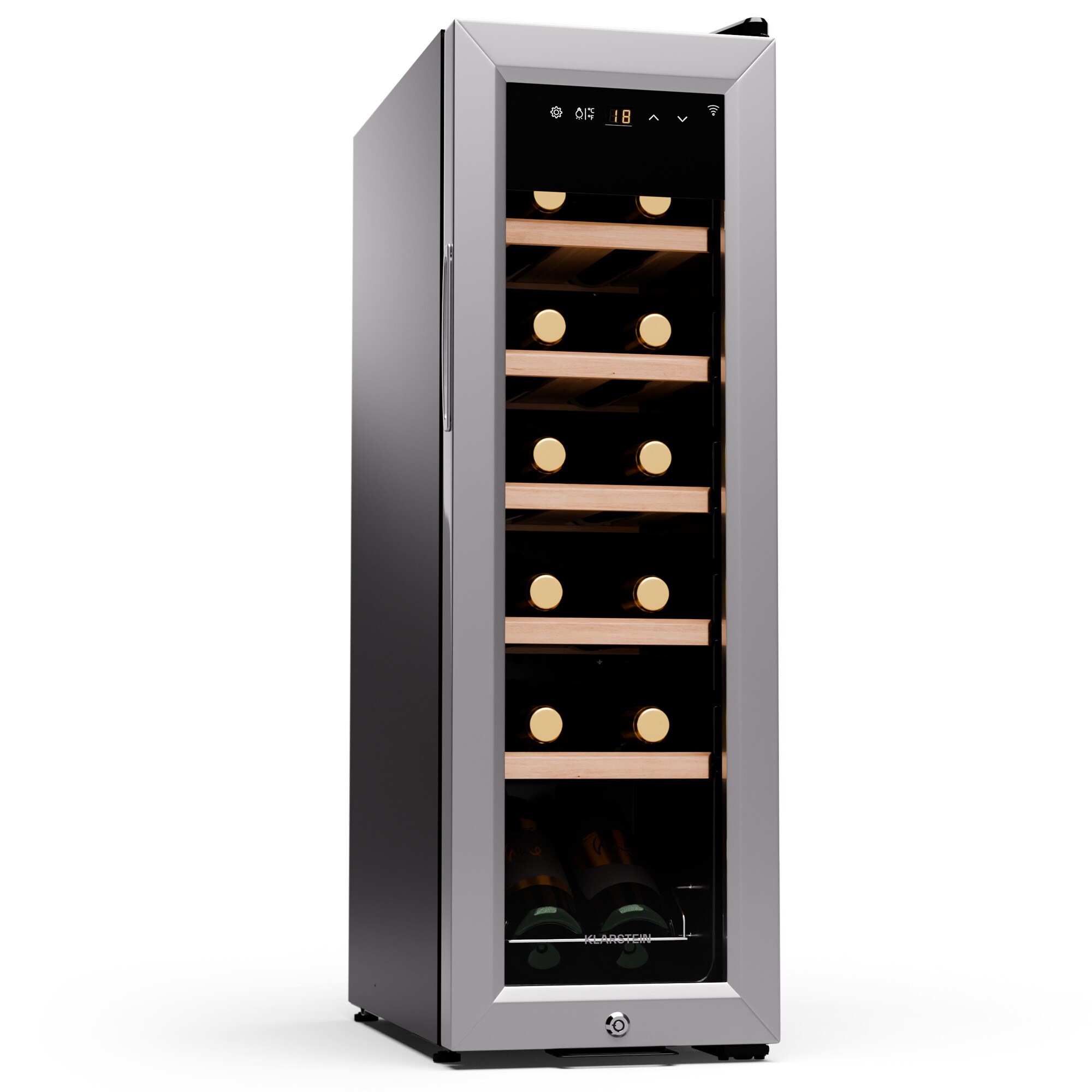 Shiraz Premium Smart 12 Slim Weink&uuml;hlschrank f&uuml;r 12 Flaschen - Bild 1