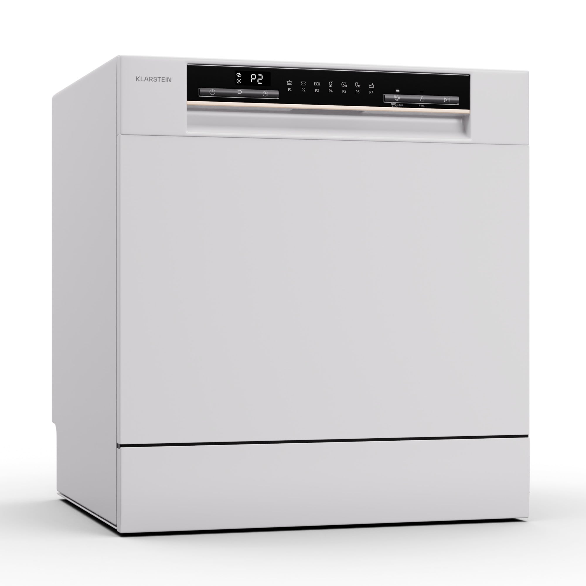 Amazonia Eco 8 Geschirrsp&uuml;lmaschine Wei&szlig;/Silber-Metallic - Bild 1