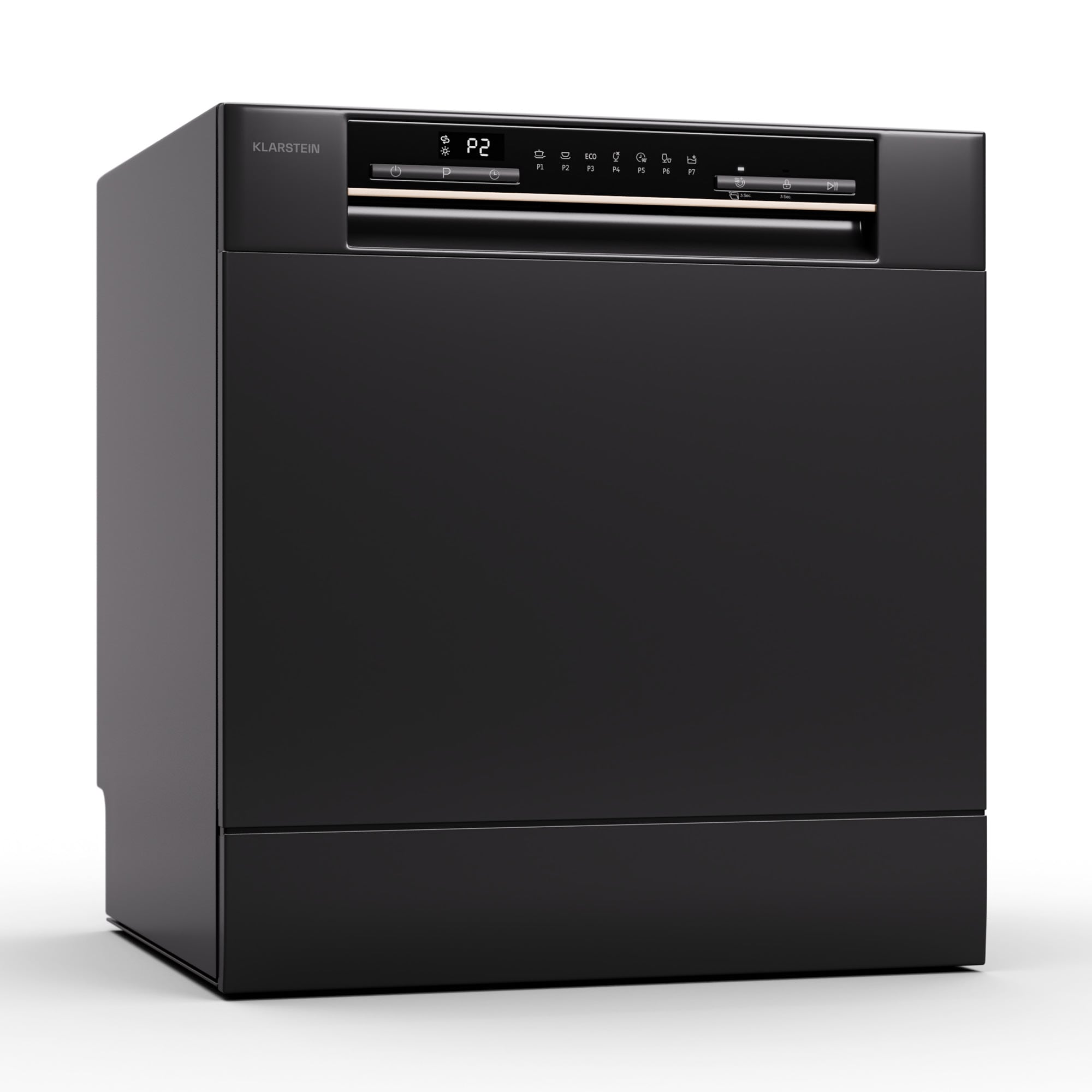 Amazonia Eco 8 Geschirrsp&uuml;lmaschine Schwarz - Bild 1