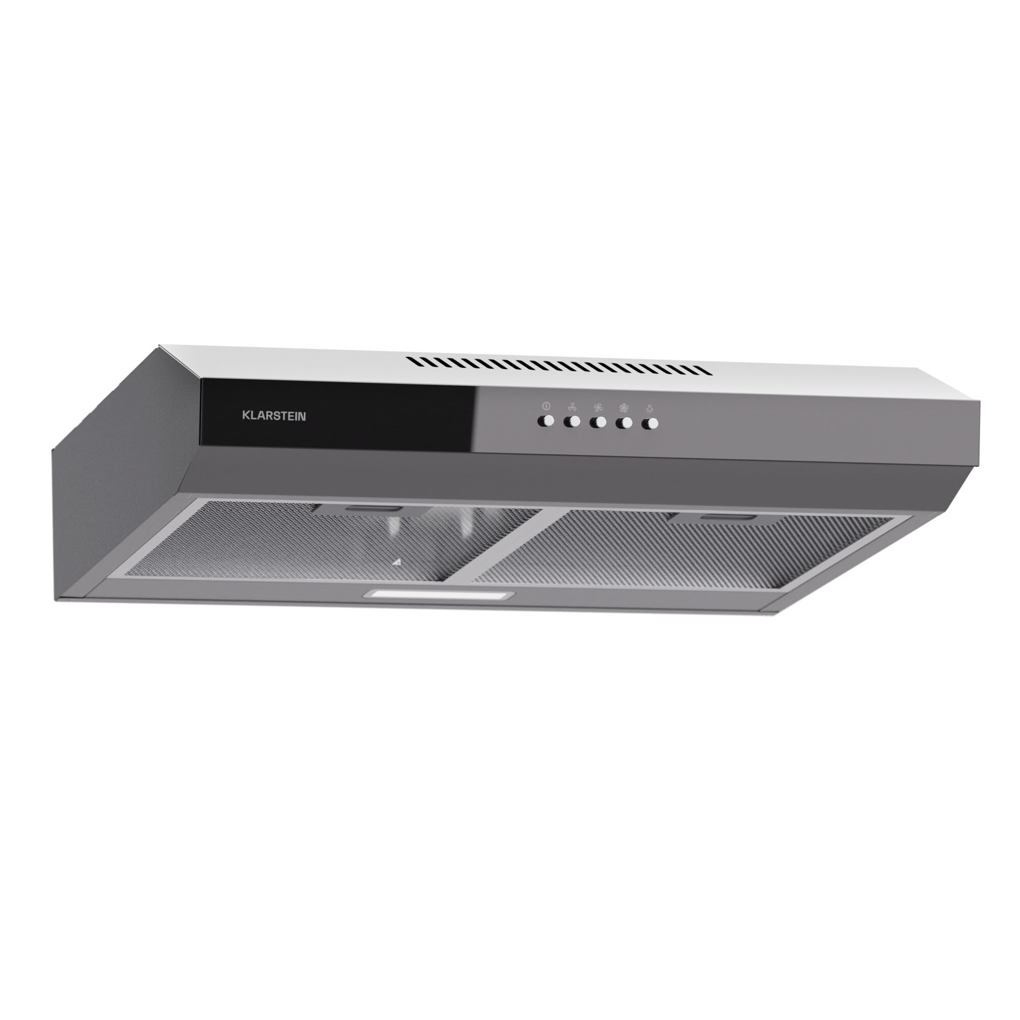 Contempo 60 Unterbau-Dunstabzugshaube 60cm 200m³/h LED Edelstahl Acryl Silber