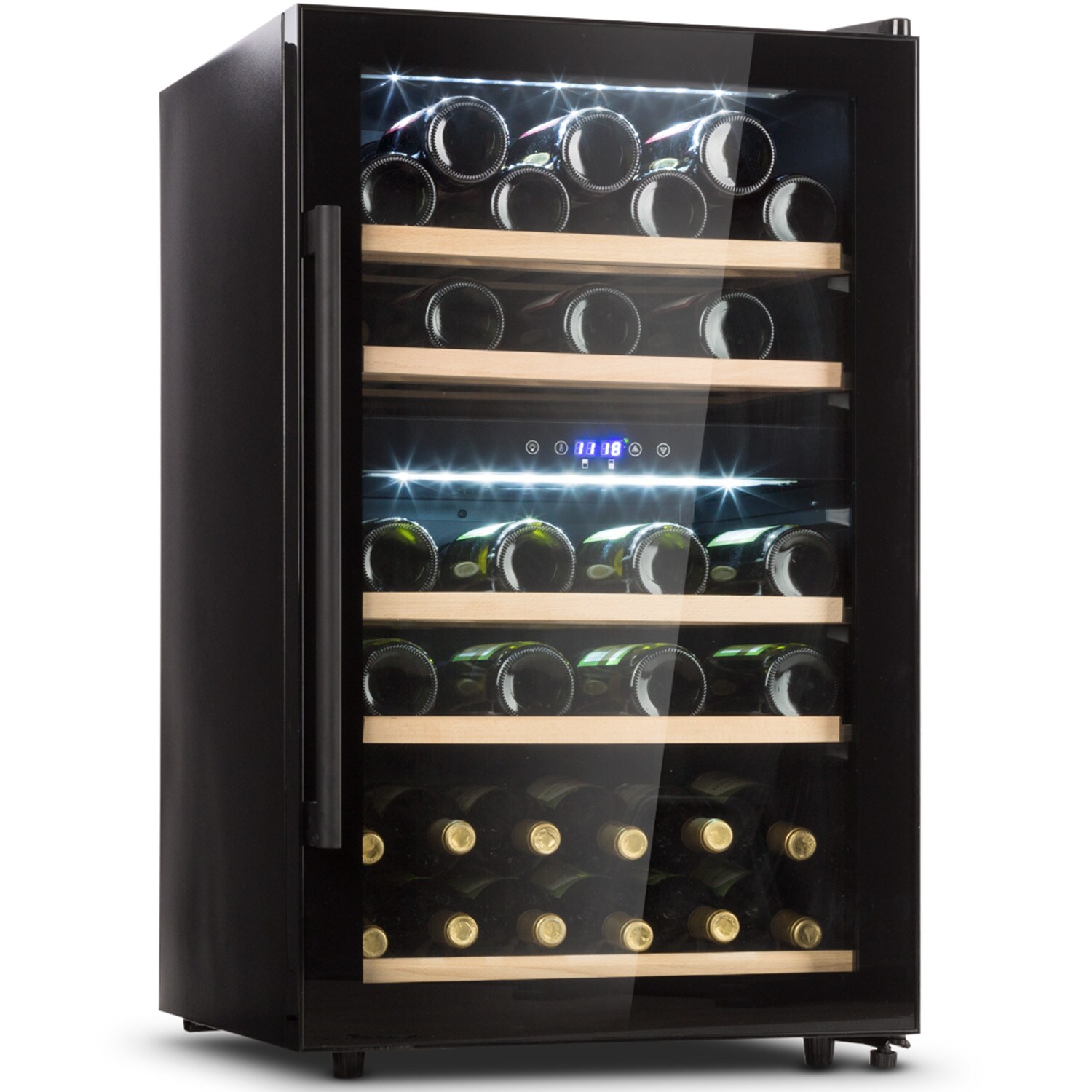 Barossa 40 Duo Weink&uuml;hlschrank 2 Zonen 41 Flaschen Glast&uuml;r Touch LED - Bild 1