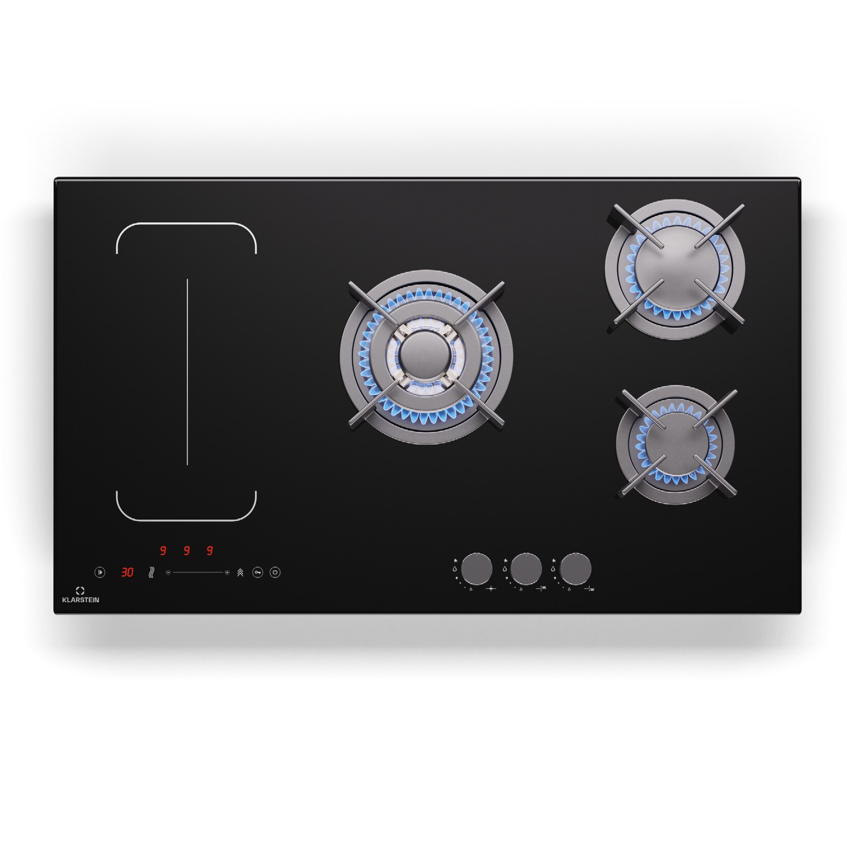 MultiChef 5 Wok Induktions- und Gaskochfeld 5 Kochzonen 3 Gasbrenner 2 Induktionsfelder FlexZone