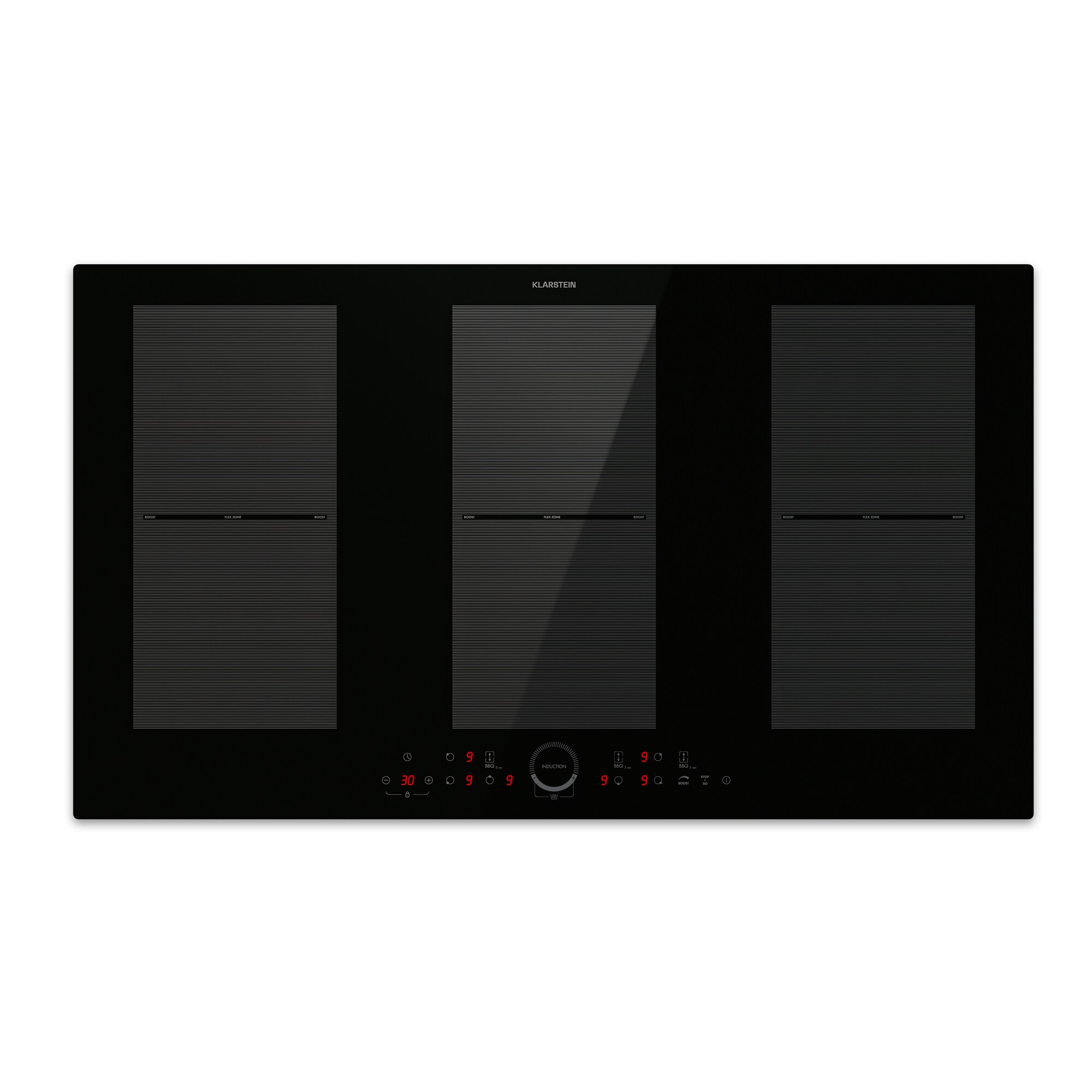 Delicatessa 90 Full Flex Einbaukochfeld Induktion 6 Zonen 10500W Autark Schwarz - Bild 1