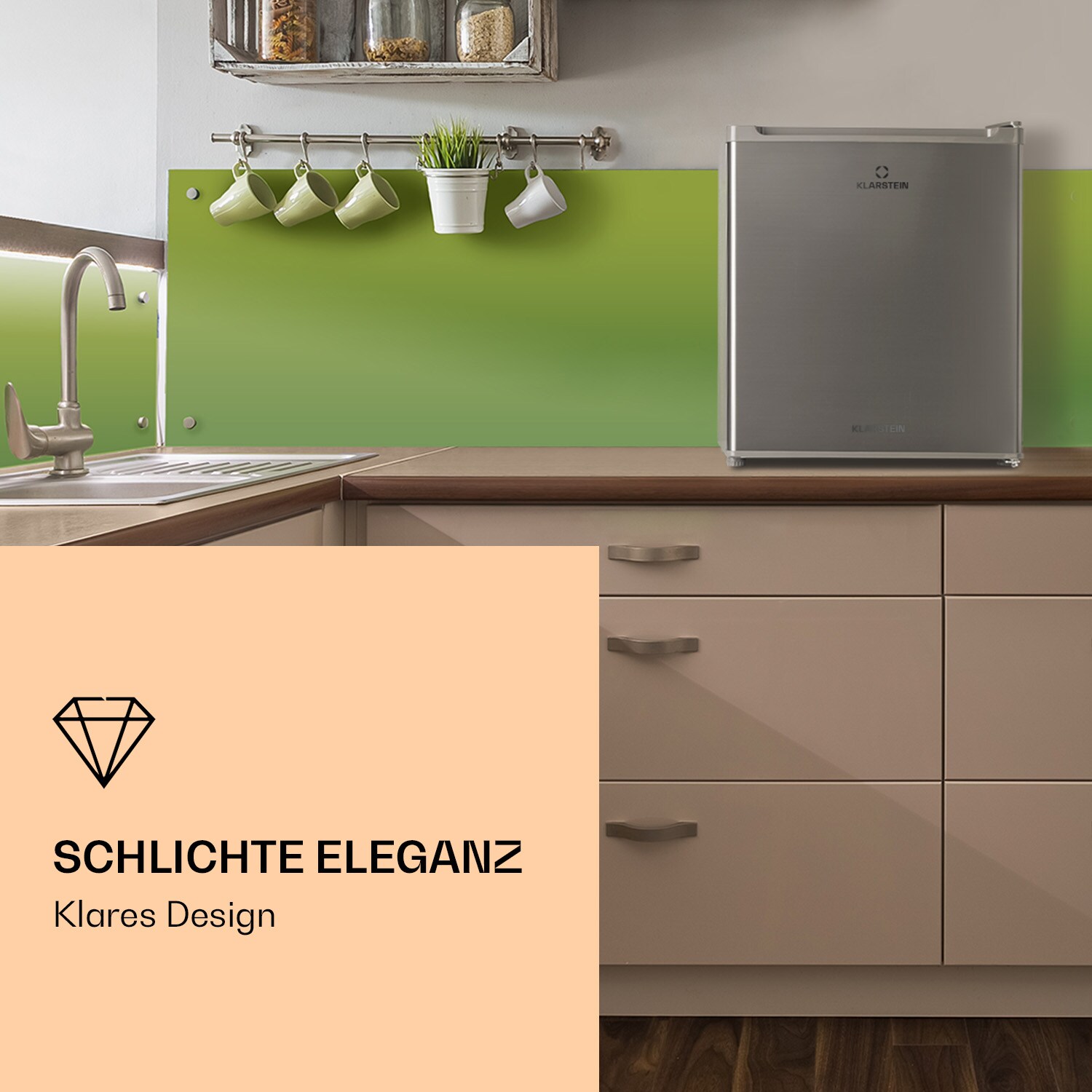 Garfield Eco Gefrierfach 4-Sterne 34 Liter kompakt Silber - Bild 1