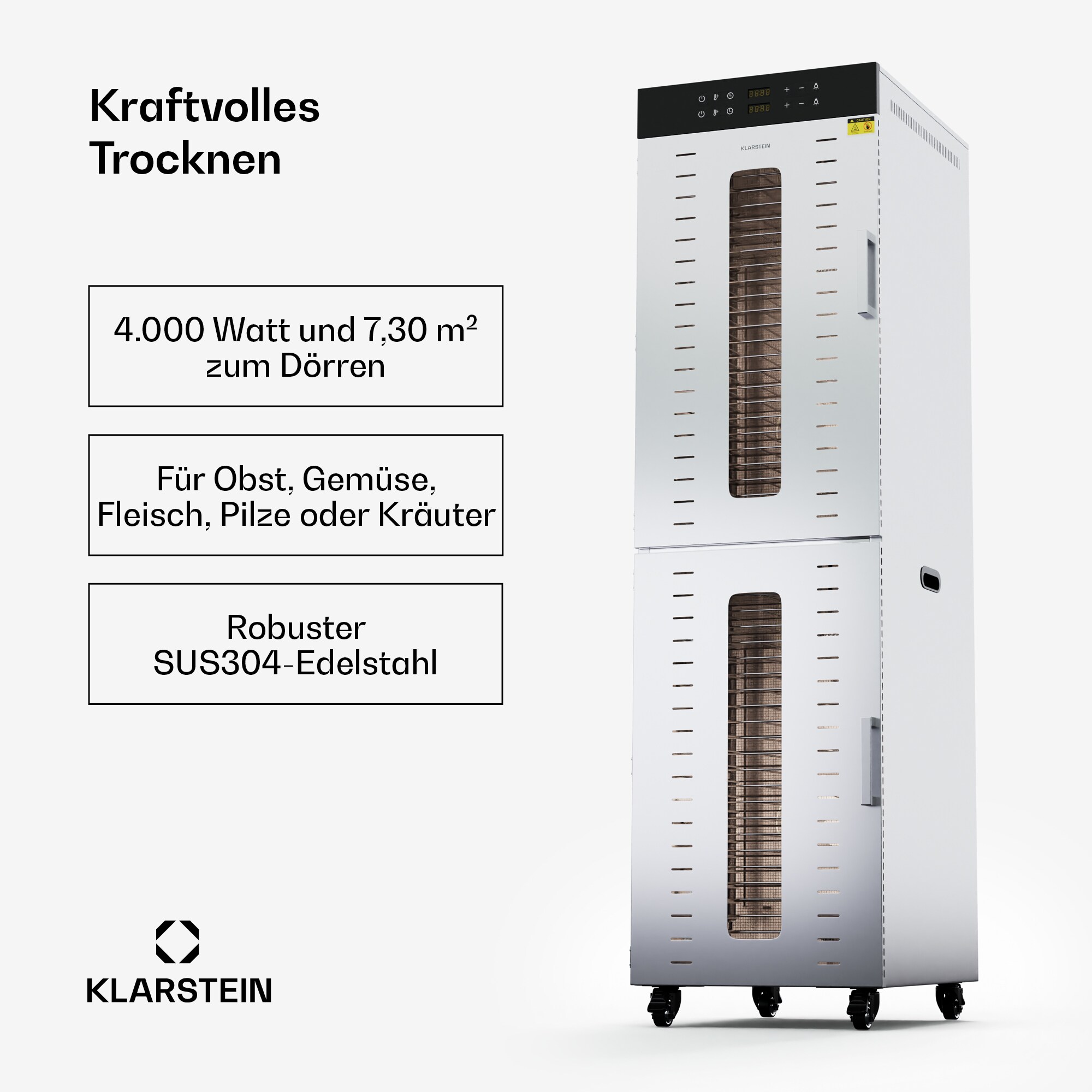 Master Jerky 700 D&ouml;rrautomat mit 4.000 W zwei D&ouml;rrkammern Temperaturbereich 30 - 90 &deg;C - Bild 1