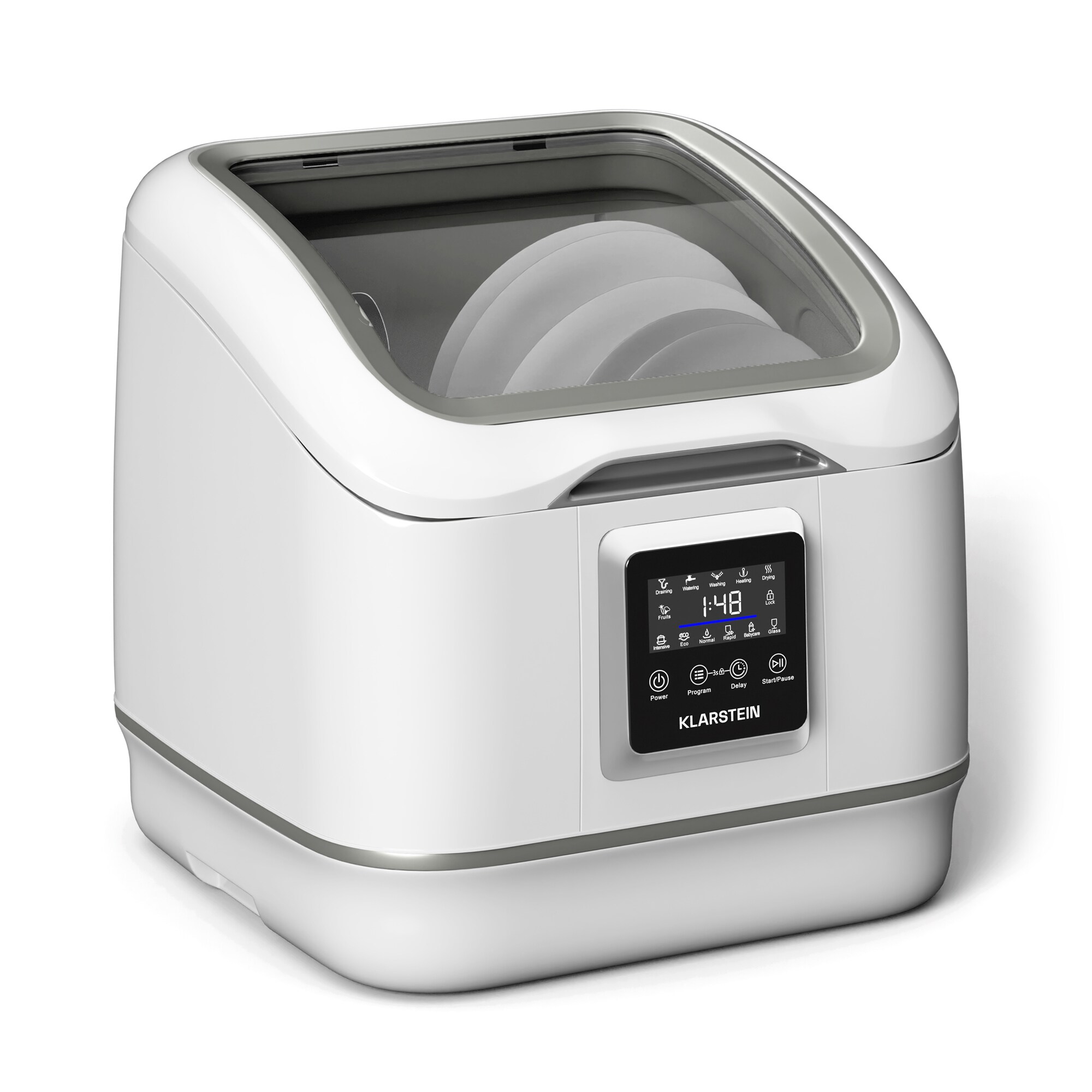 SilentScrub Geschirrsp&uuml;ler | tragbar | Touchscreen | 7 Programme | 3 Gedecke | Besteckkorb - Bild 1