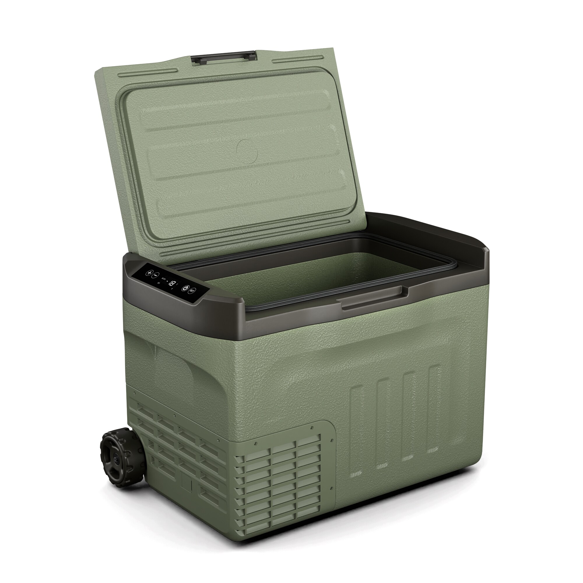 PolarForce 30L Kompressor-K&uuml;hlbox | LCD-Panel | Beleuchtung | Off-Road | Batterieschutz | 12V/230V Gr&uuml;n 30 Liter - Bild 1