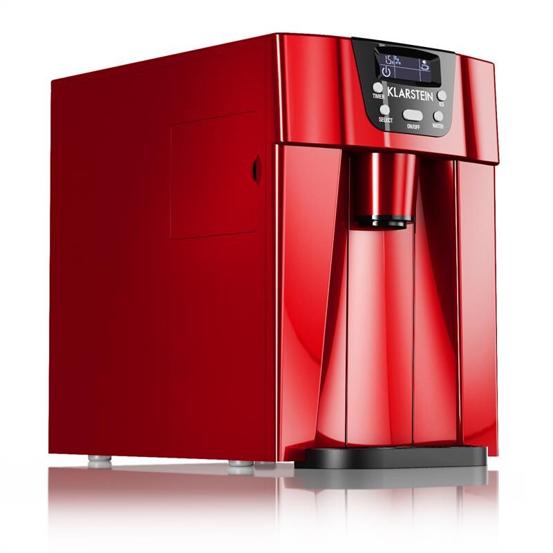 Ice Volcano  Eismaschine LED 12kg je 24h 2l 6-12min rot Rot