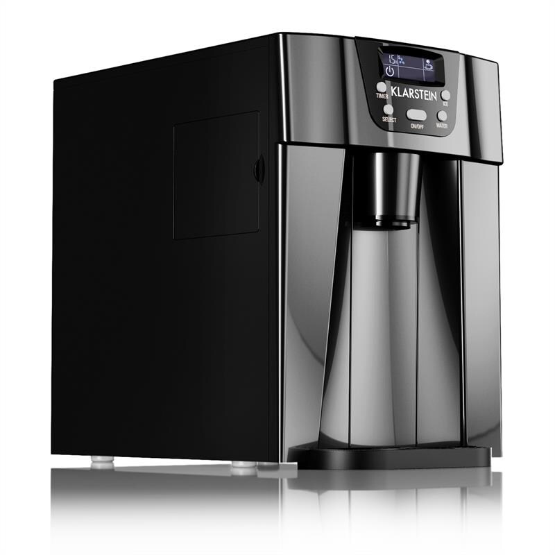 Ice Volcano  Eismaschine LED 12kg je 24h 2l 6-12min schwarz Schwarz