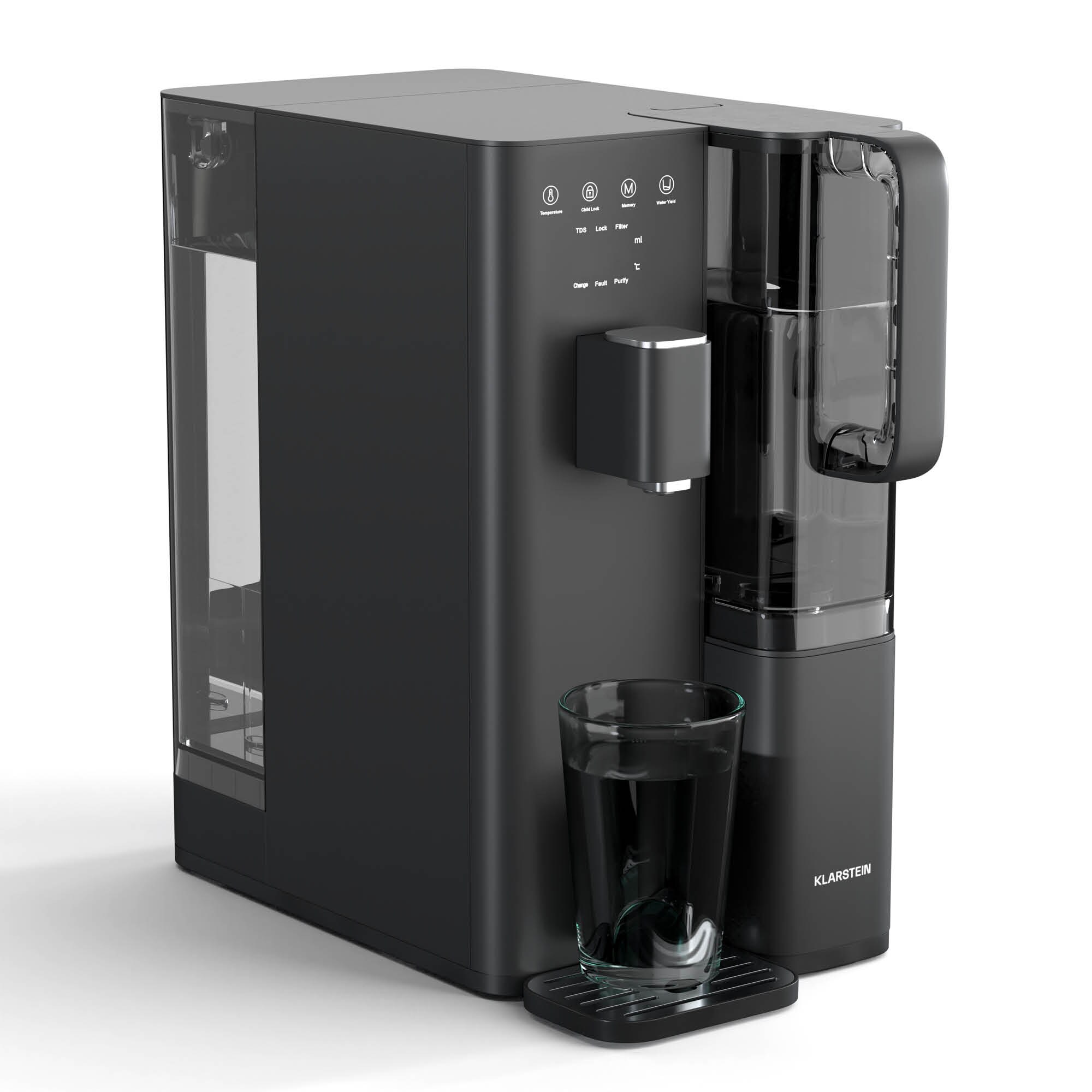 VitalPour Wasserfilter | 5 stufiger Filter | Umkehrosmose | 5 L Tank | Touch | mobil | 3 Sekunden Schwarz 5 Liter - Bild 1