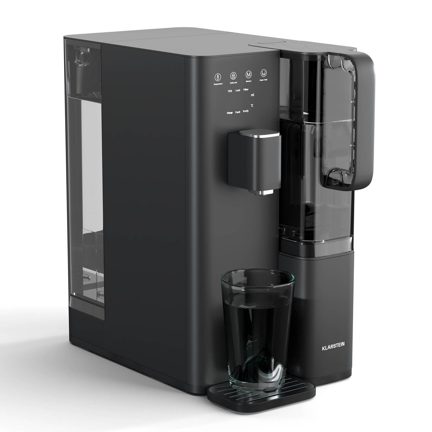 VitalPour Wasserfilter   5 stufiger Filter   Umkehrosmose    Tank   Touch   mobil   3 Sekunden Schwarz 5 Liter