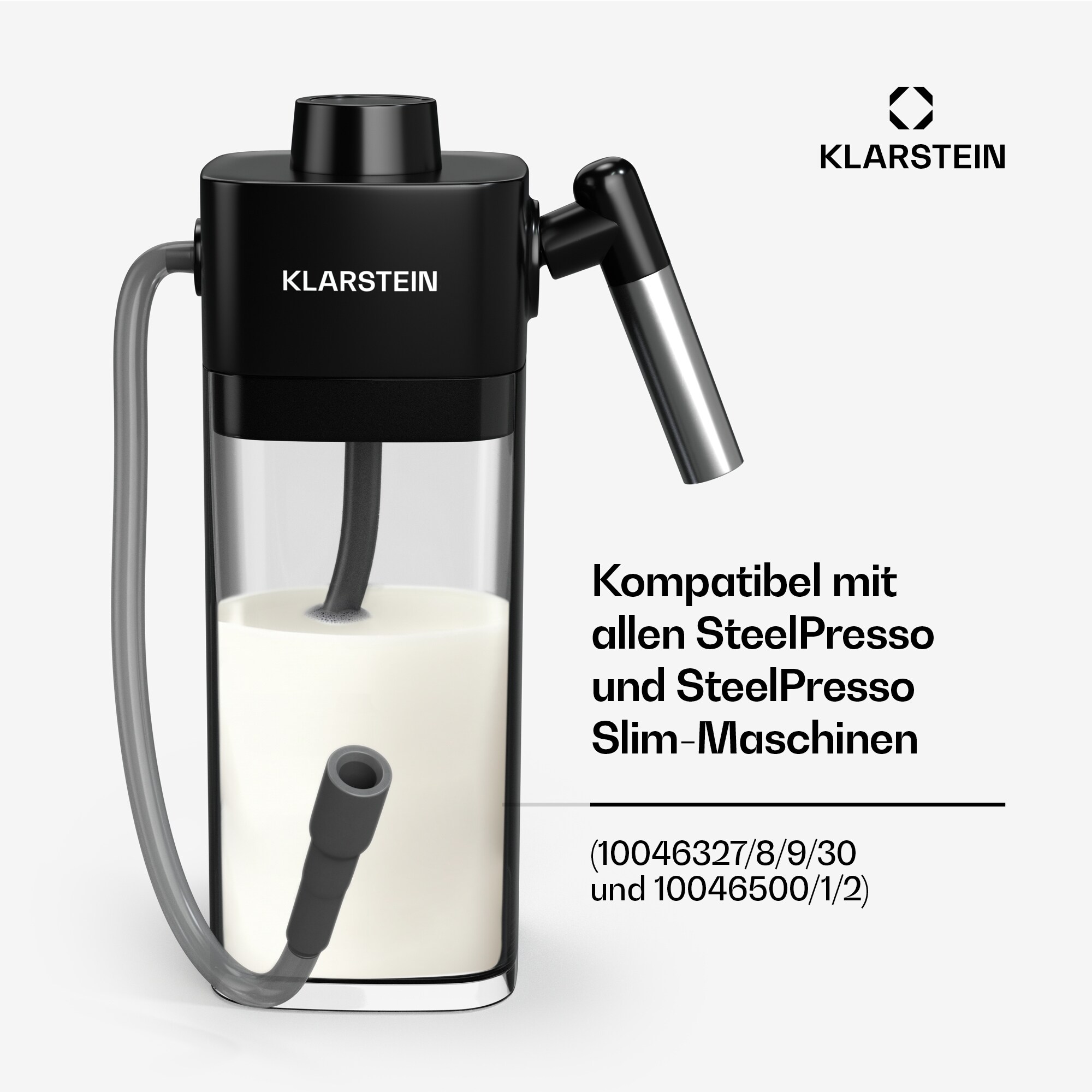 SteelPresso Milchtank | praktisches Zubeh&ouml;r | 0,55 Liter | transparent - Bild 1