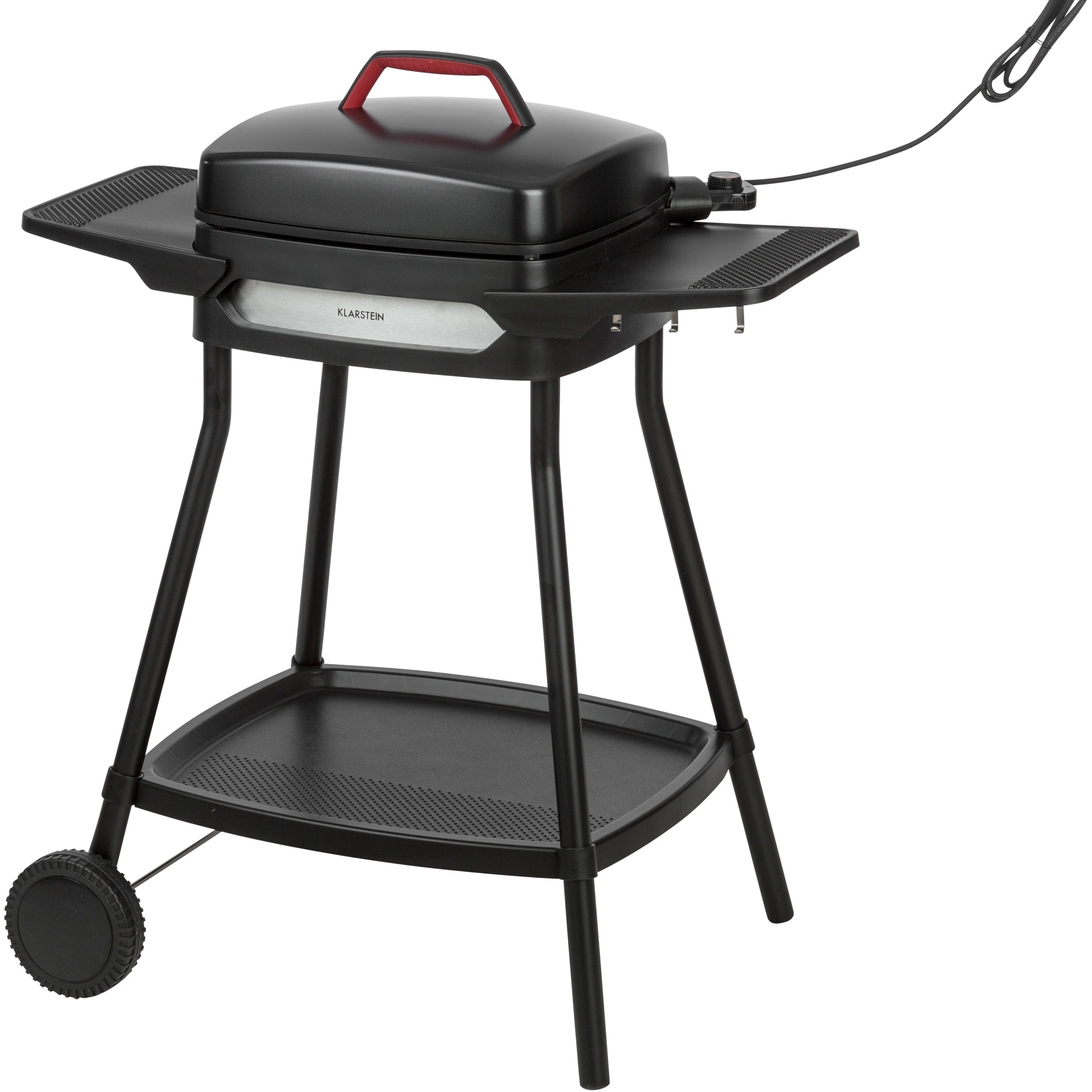 Gatsby Elektrogrill 2000W Antihaft-Grillfl&auml;che Seitentische schwarz Schwarz - Bild 1