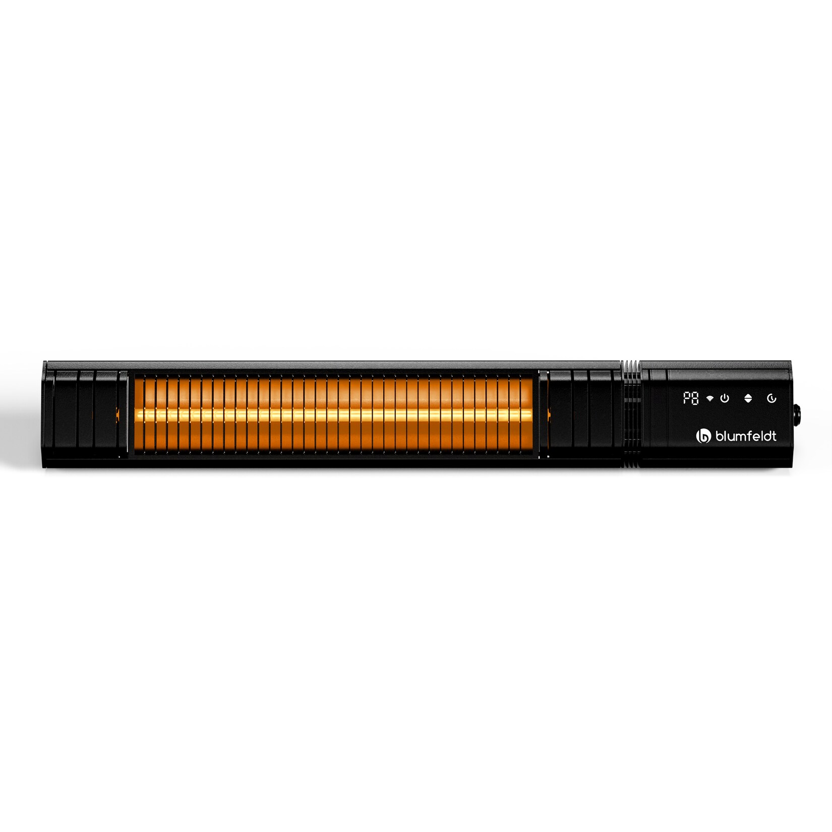 Gold Bar Slim 2000W Heizstrahler   9 Stufen   WiFi-Funktion   Touchscreen   Fernbedienung   IP 65 Schwarz 2000 W