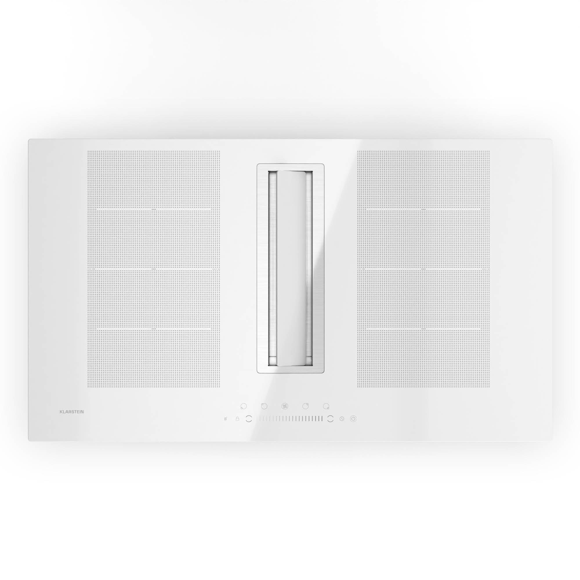 Chef-Fusion Down Air System | 2-in-1 | Induktionskochfeld + Abzugshaube | leistungsstark | 7200 W Wei&szlig; - Bild 1