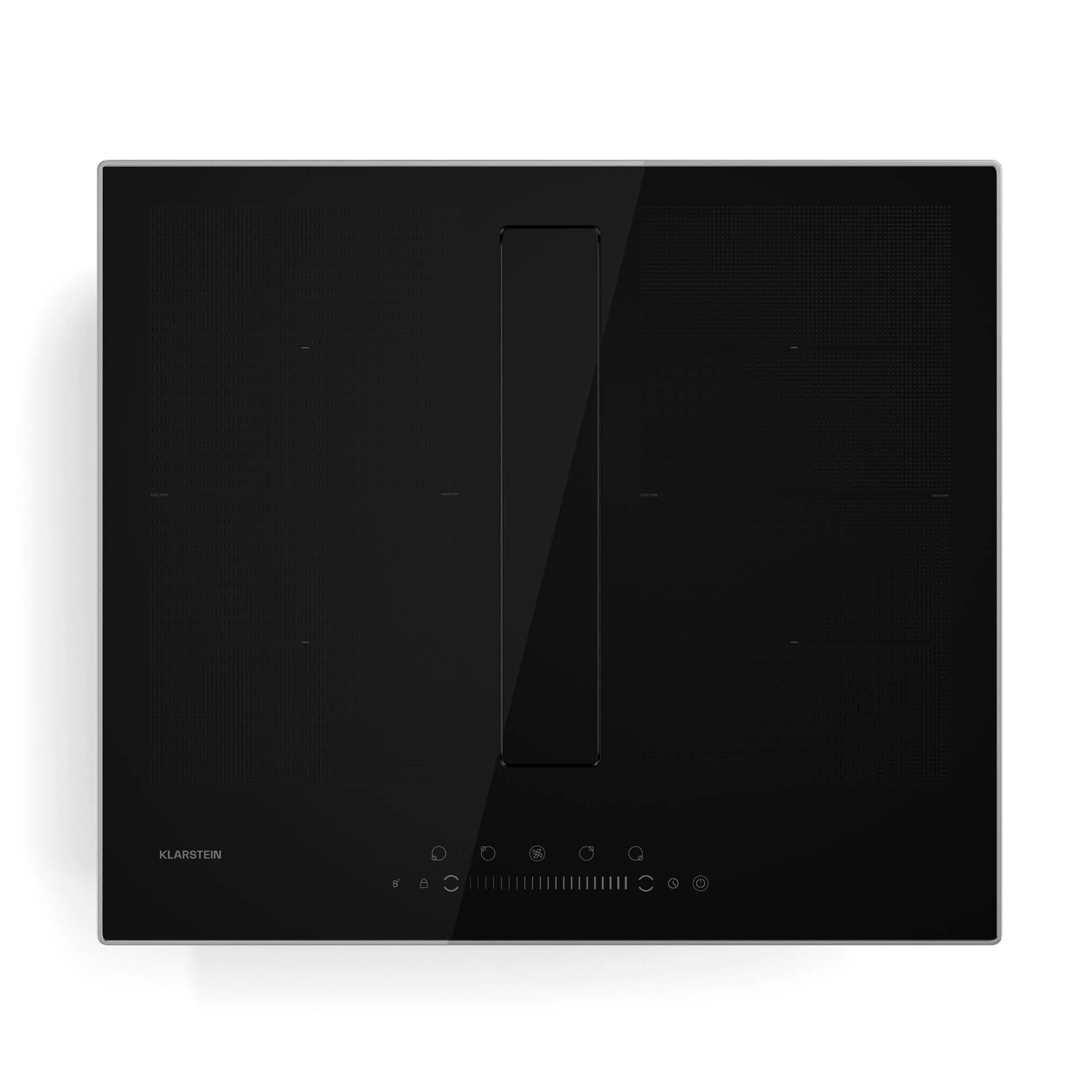 Chef-Fusion Prime Down Air System | 2-in-1 | Induktionskochfeld + Abzugshaube | leistungsstark Schwarz - Bild 1