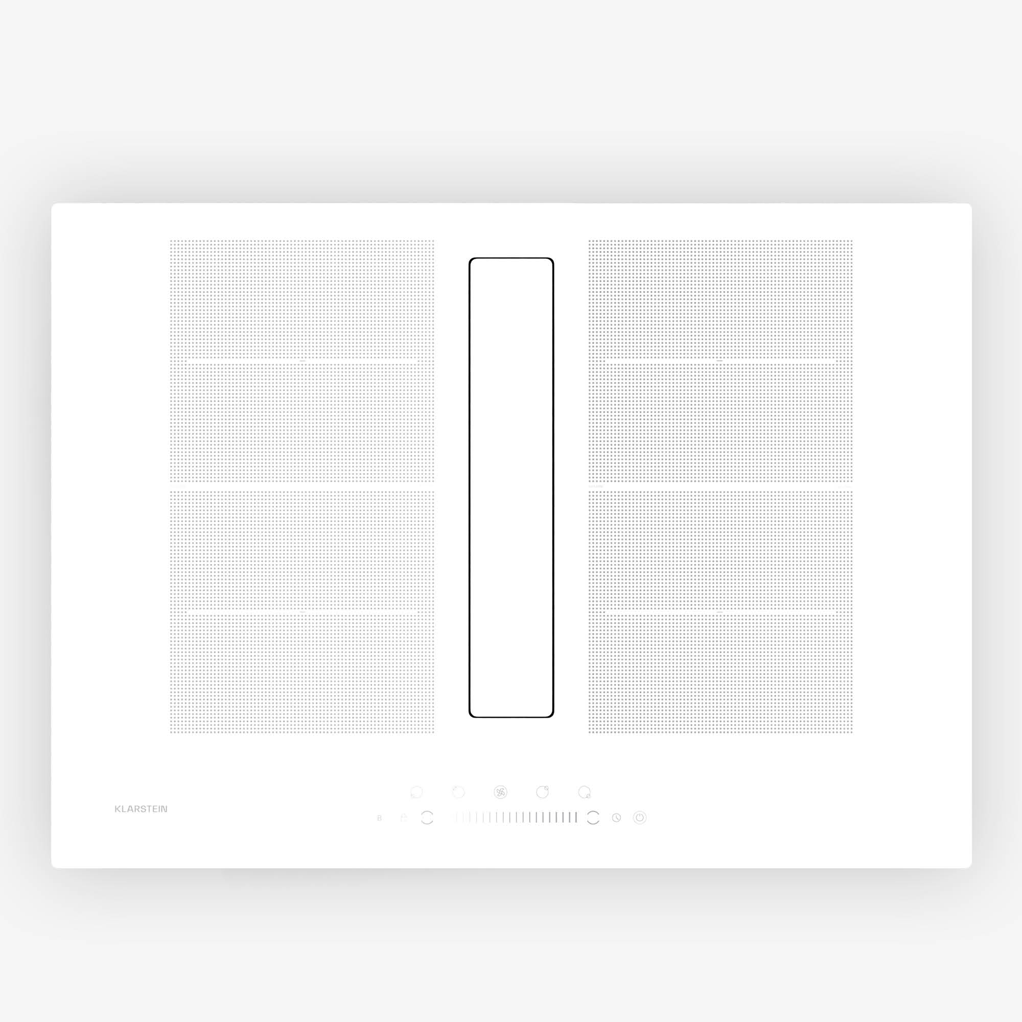 Chef-Fusion Down Air System | 2-in-1 | Induktionskochfeld + Abzugshaube | leistungsstark | 7200 W Wei&szlig; - Bild 1