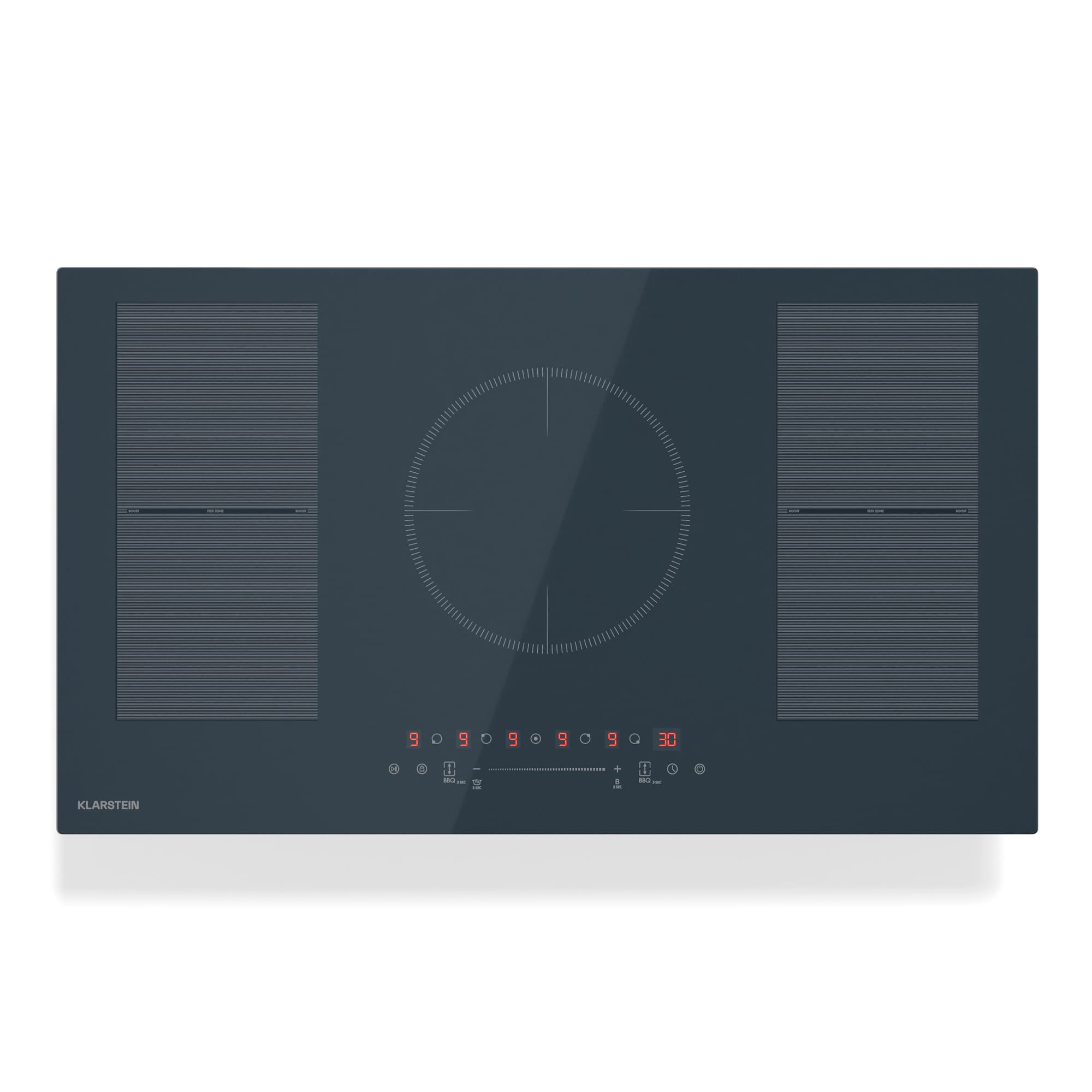 Delicatessa 90 Flex Einbaukochfeld | 9500 W | Flexzone | Booster | Induktion Anthrazit - Bild 1