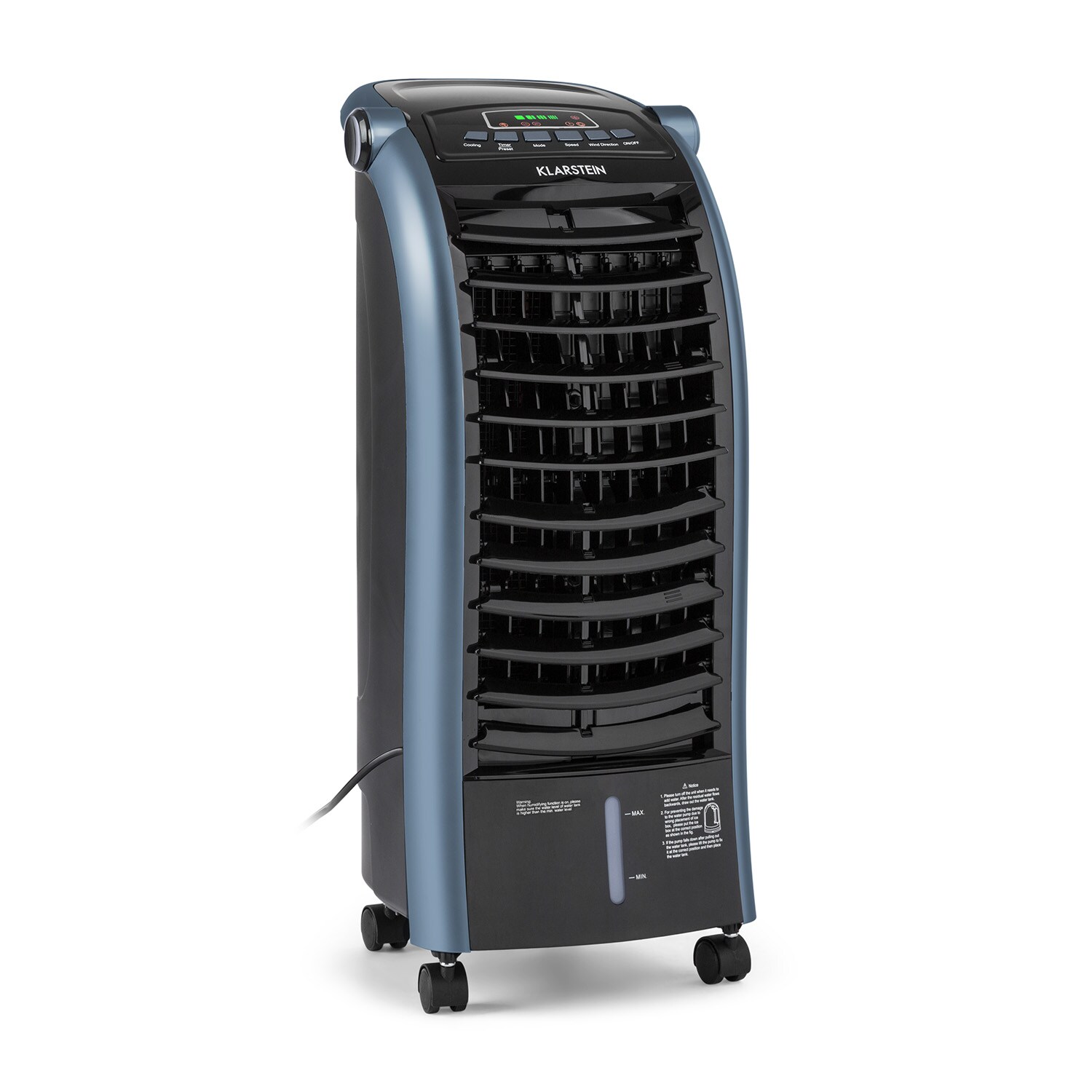 Maxfresh Ocean Ventilator Luftkühler 6L 65W Fernbedienung 2x Eispack Blau | 04060656224898