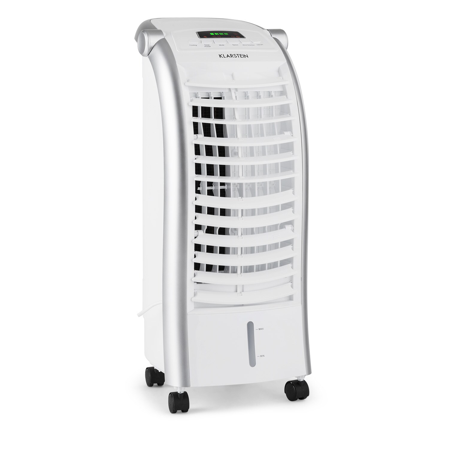 Maxfresh Ventilator Luftkühler 4-in-1 6L-Wassertank 55W Timer-Funktion Weiß
