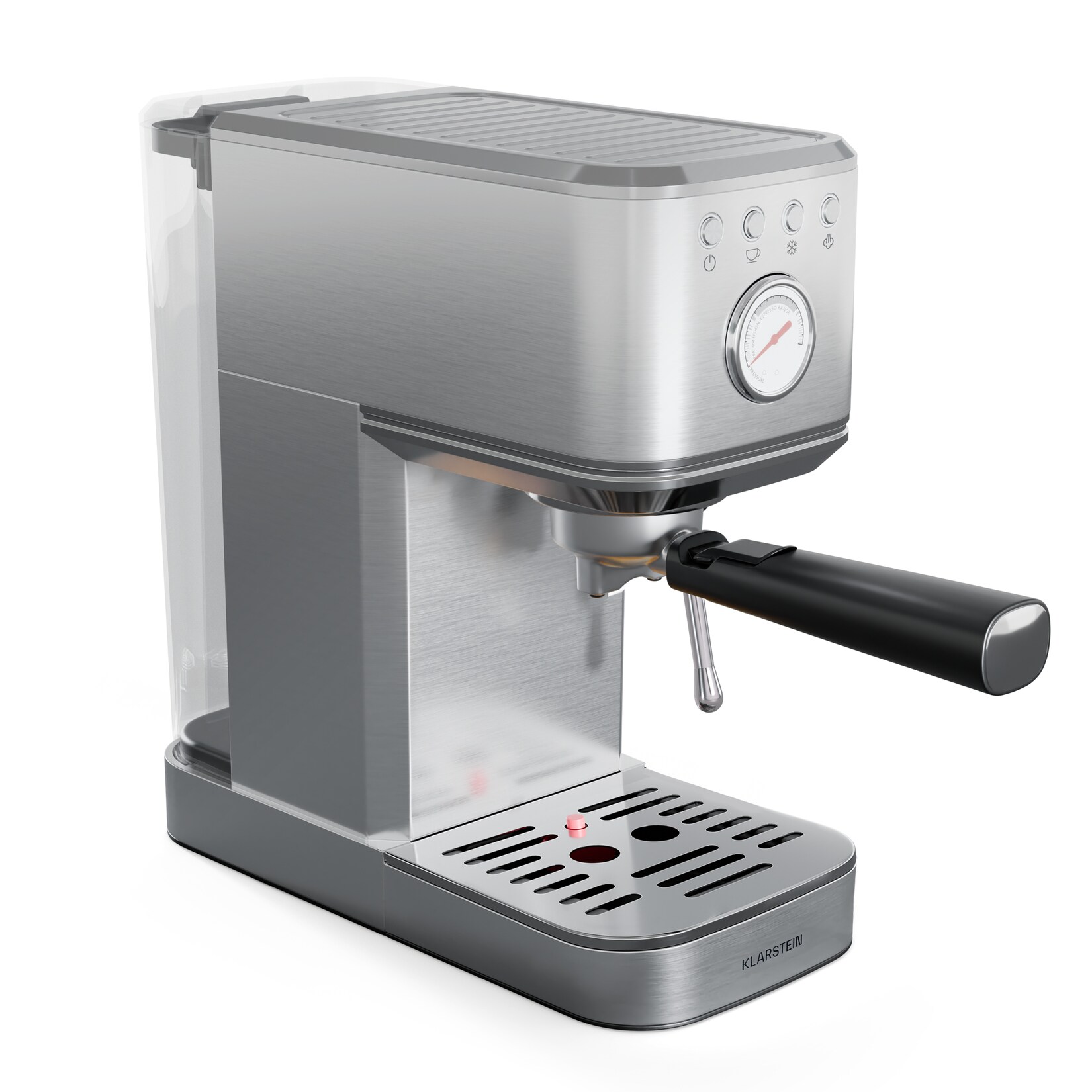 SteelPresso Slim Espressomaschine   Siebträger   inkl. Zubehör Edelstahl