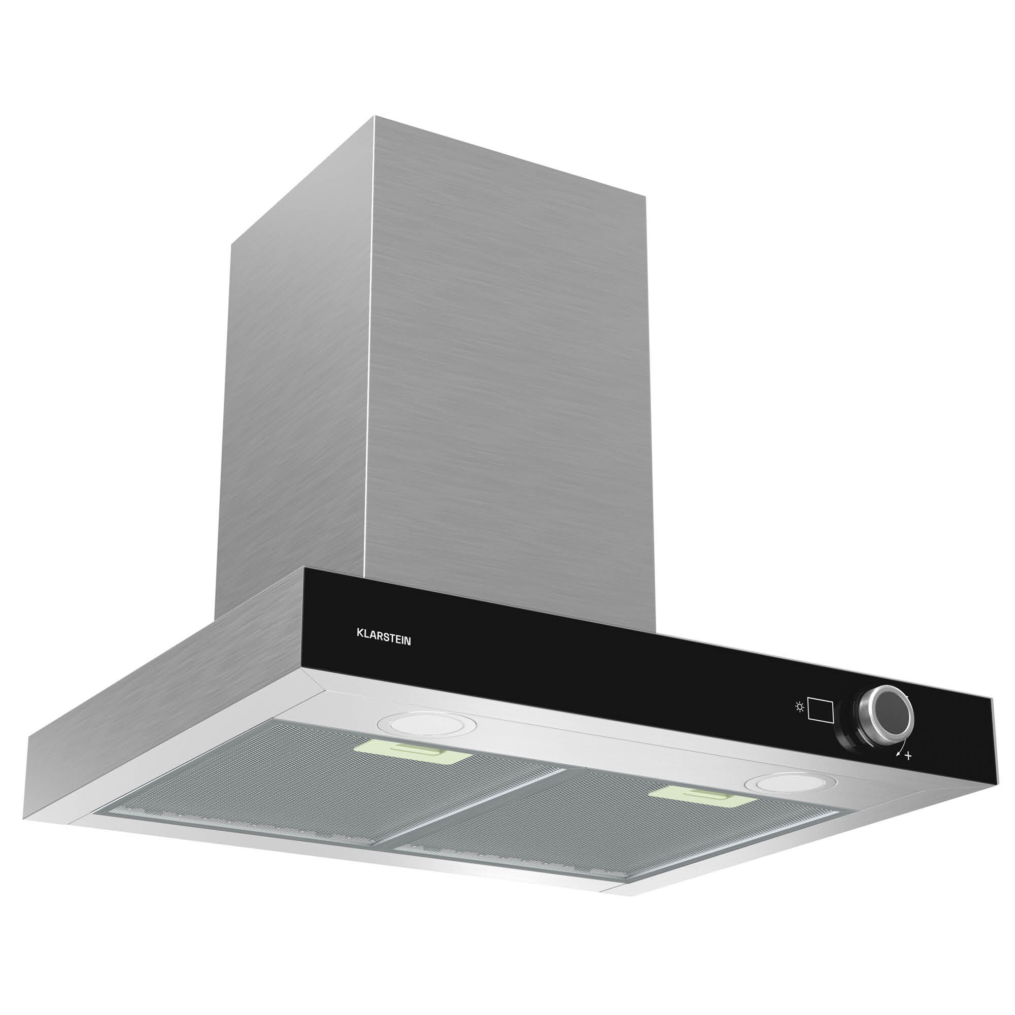 AirNova Dunstabzugshaube  Um- und Abluft   Energieeffizienz A++   110 W   620 m³/h Edelstahl | 04060656535741