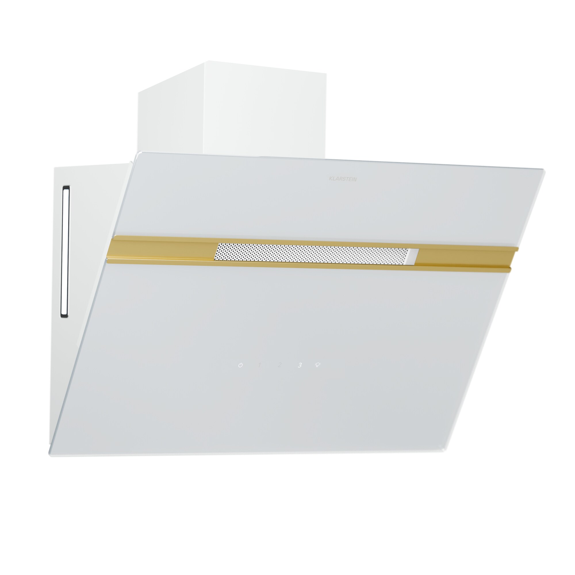 Alina Dunstabzugshaube | EEK A | Touch | LED-Beleuchtung | Abluft/Umluft | 600 m&sup3;/h white_and_antique_gold_metallic - Bild 1