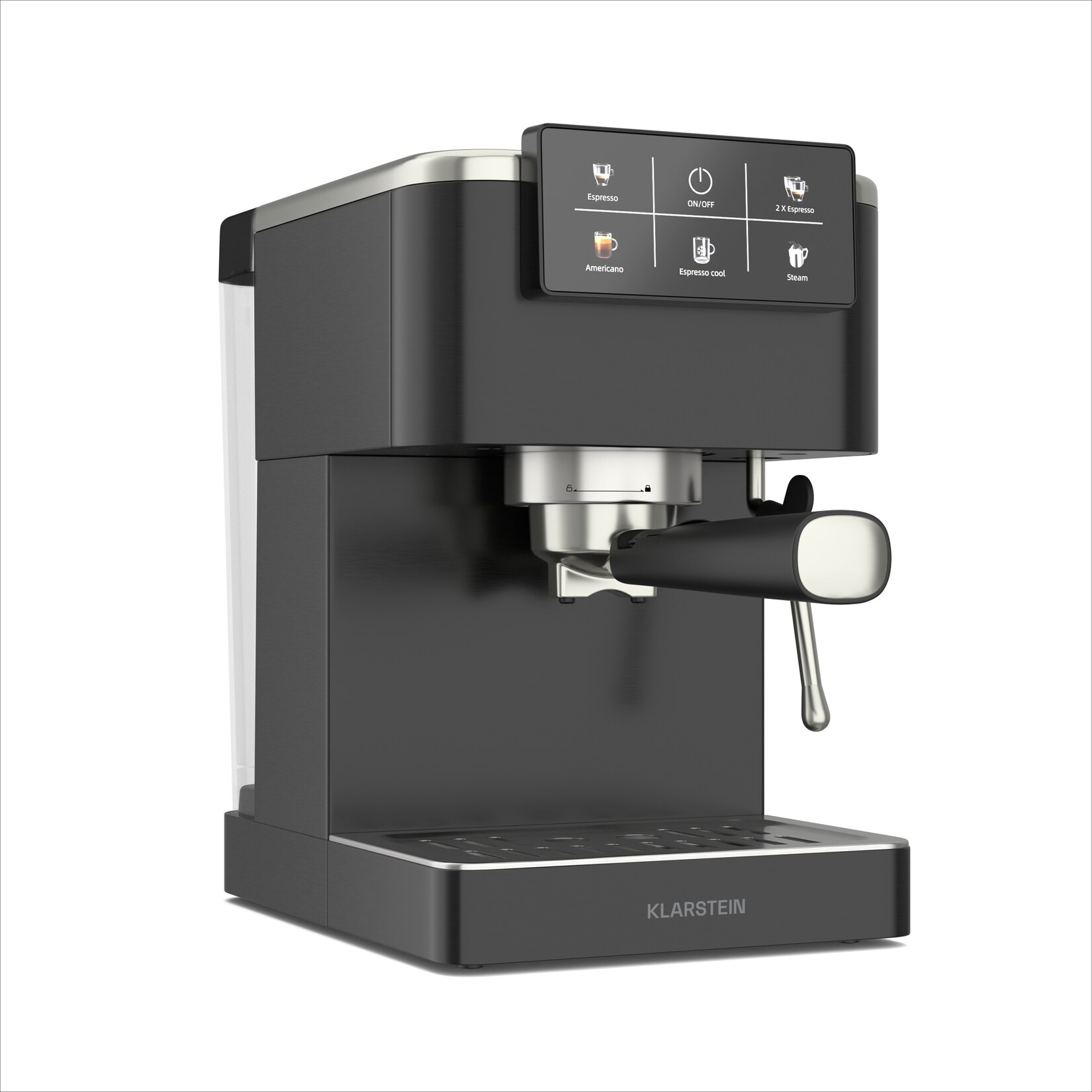 SteelPresso Touch Siebträgermaschine   Touch-Display   20 bar   Edelstahl