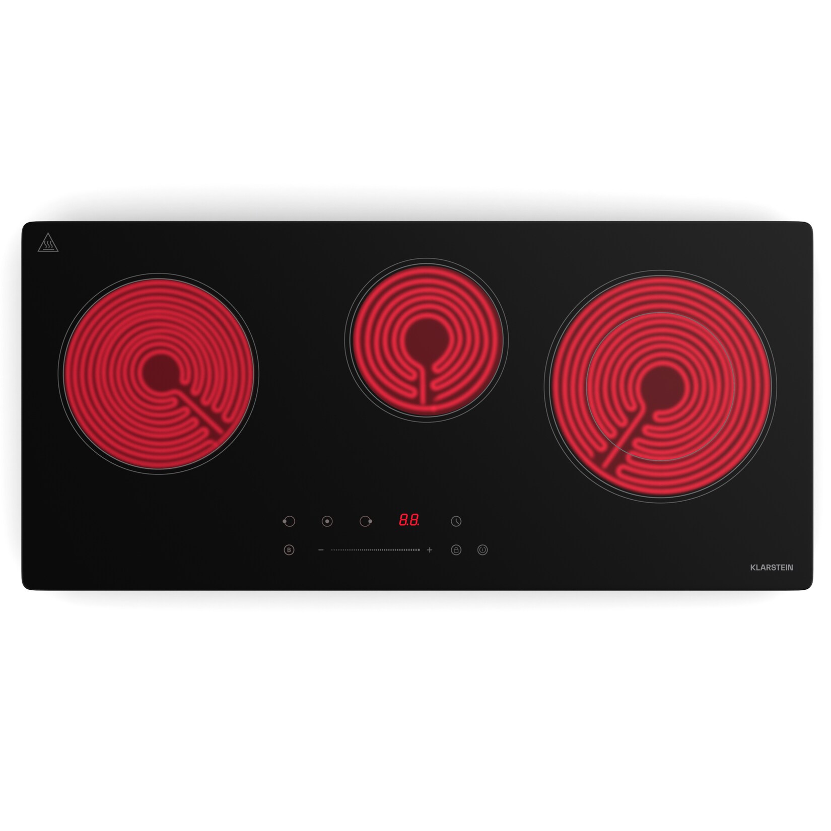 CeramEase Slim VTC Kochfeld   Glaskeramik   3 Kochfelder   5,2 kW   Touch   Timer