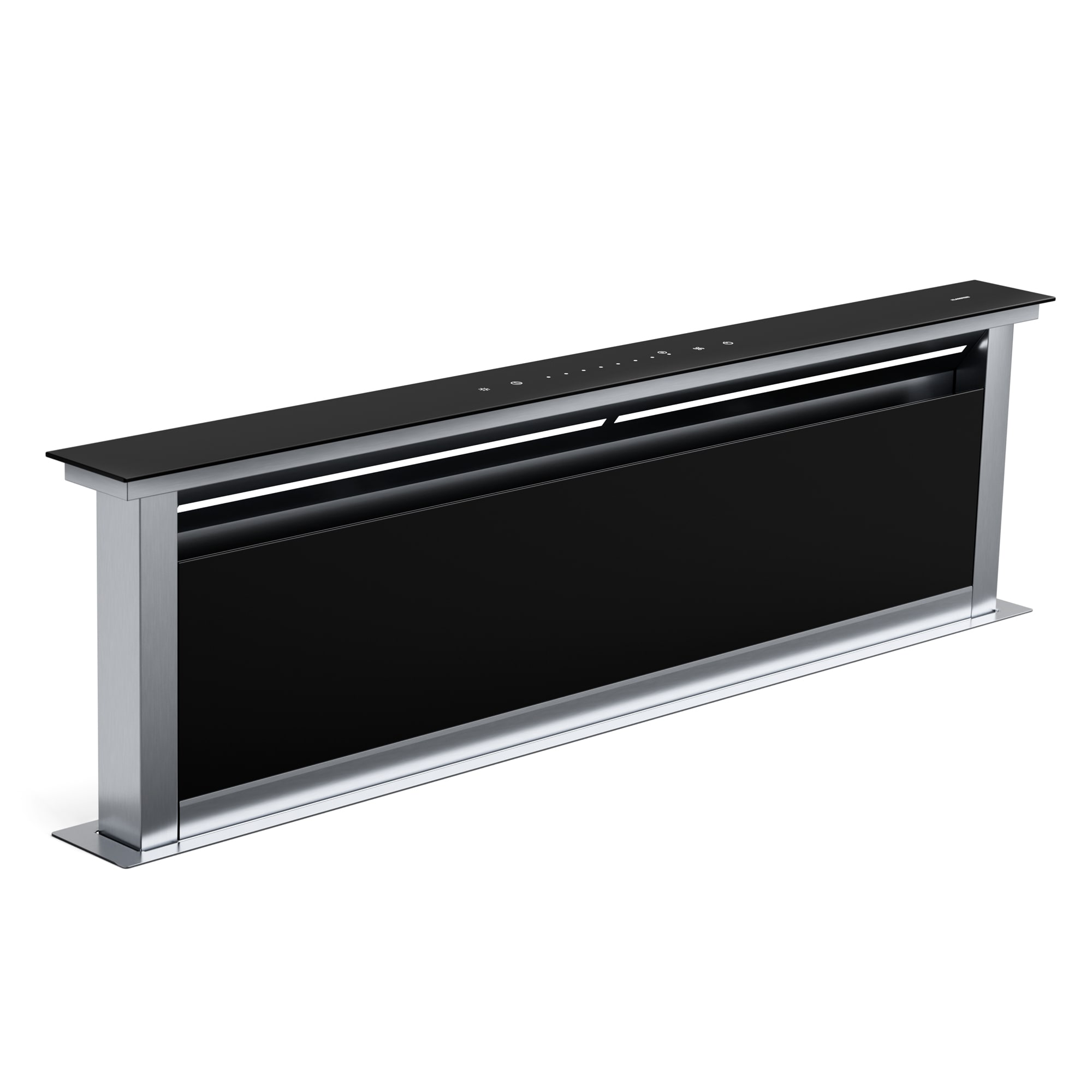 Royal Flush Eco Dunstabzugshaube | 840 m&sup3;/h Luftstrom | kopffrei | EEK A | 64 dB | LED Schwarz stainless_steel - Bild 1