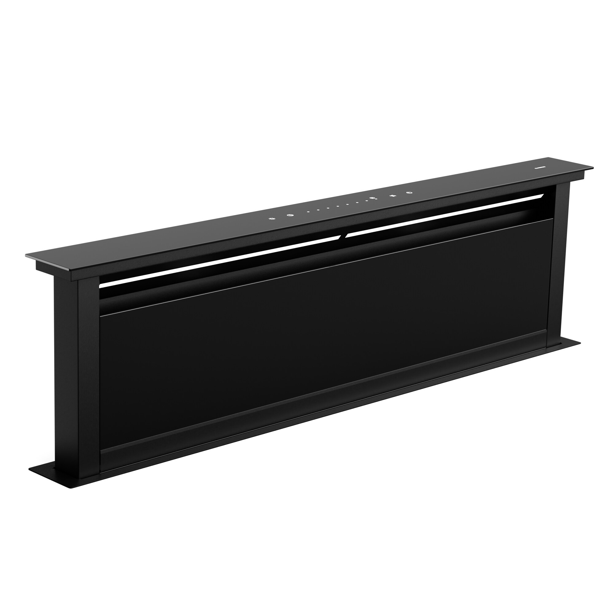 Royal Flush Eco Dunstabzugshaube | 842 m&sup3;/h Luftstrom | kopffrei | EEK A | 70 dB | LED Schwarz Schwarz - Bild 1