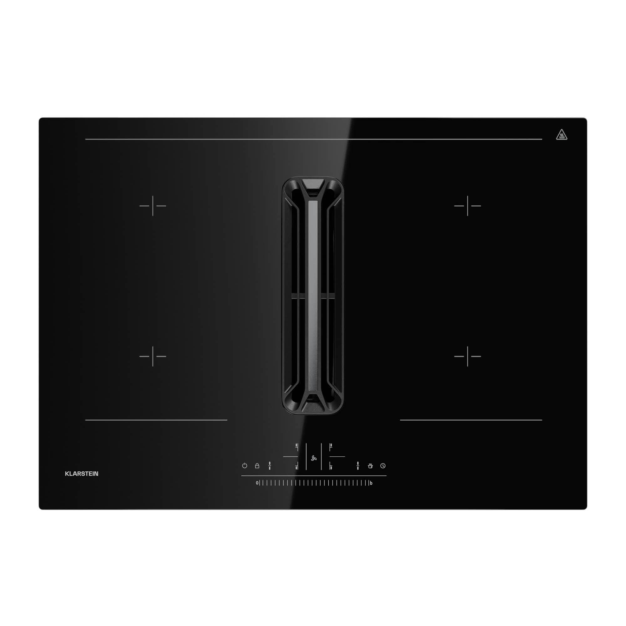 AirJet 72 Down Air System   Induktionskochfeld mit Abzugshaube   10000 W   600 m³/h   Boost Schwarz | 04060656535871