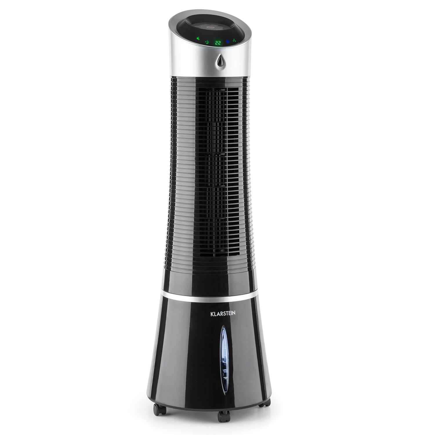 Skyscraper Ice 4-in-1 Luftk&uuml;hler Ventilator 210 m&sup3;/h 30 W Oszillation mobil Fernbedienung Schwarz - Bild 1