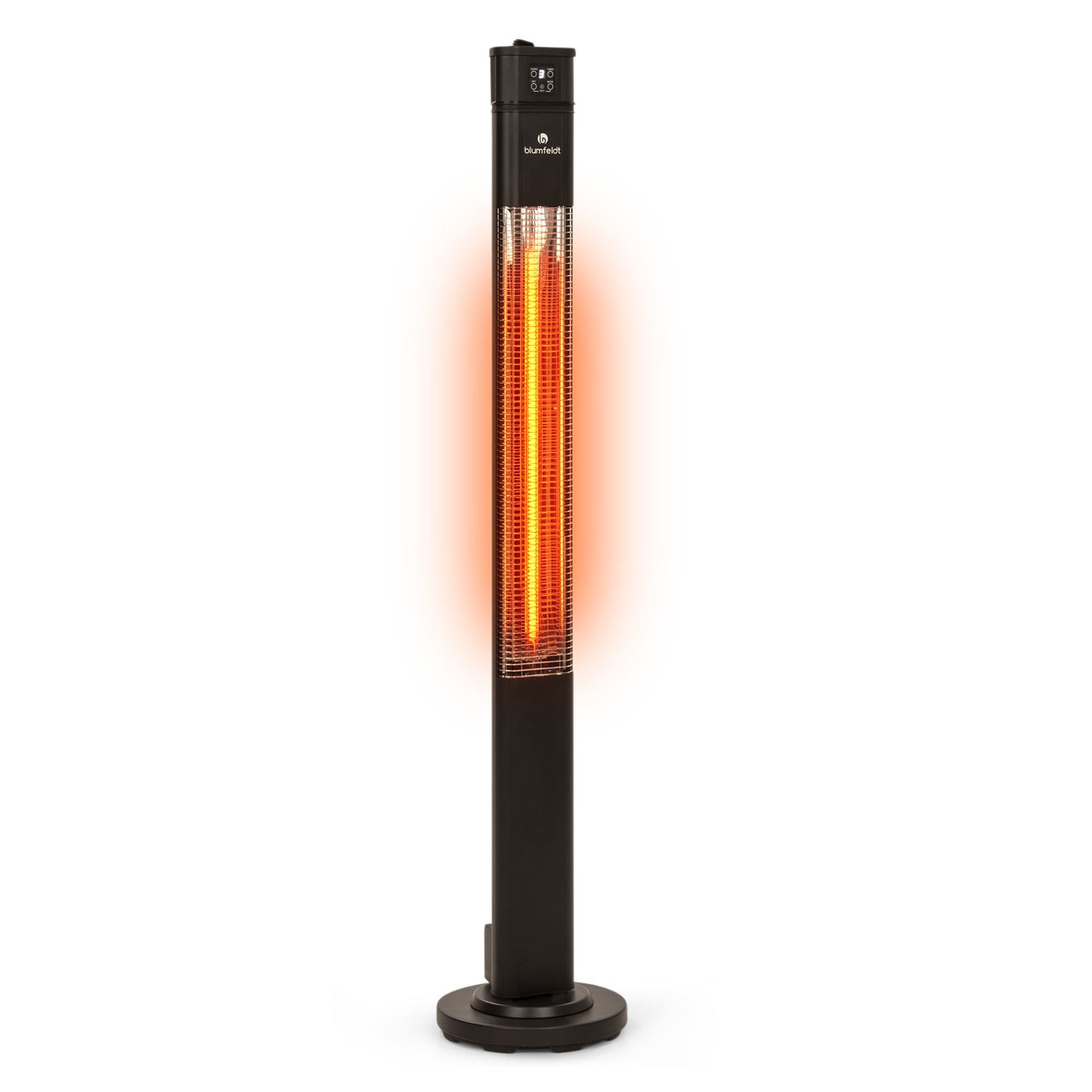 Heat Guru Plus Infrarot-Heizstrahler 2000W 3 Heizstufen Fernbedienung Schwarz - Bild 1