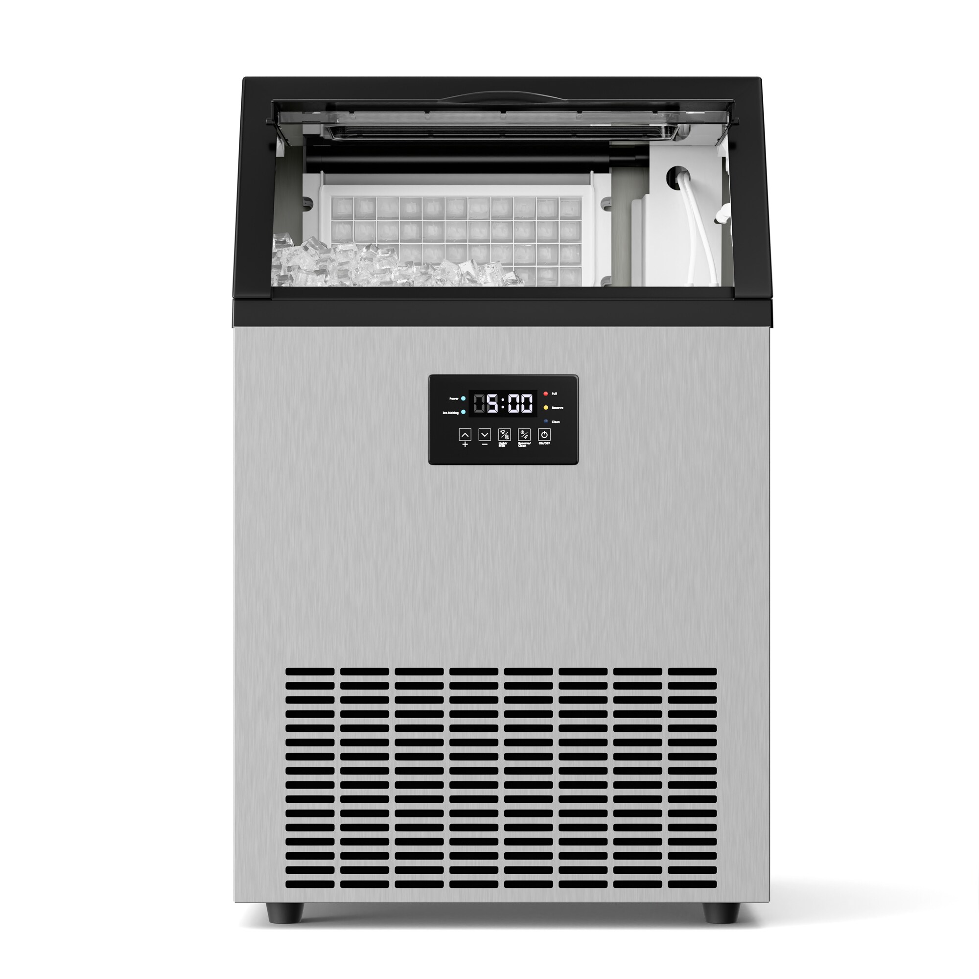 Industrieller Eisw&uuml;rfelbereiter Glacial 45&nbsp;kg mit LED-Anzeige und Sichtfenster - Bild 1