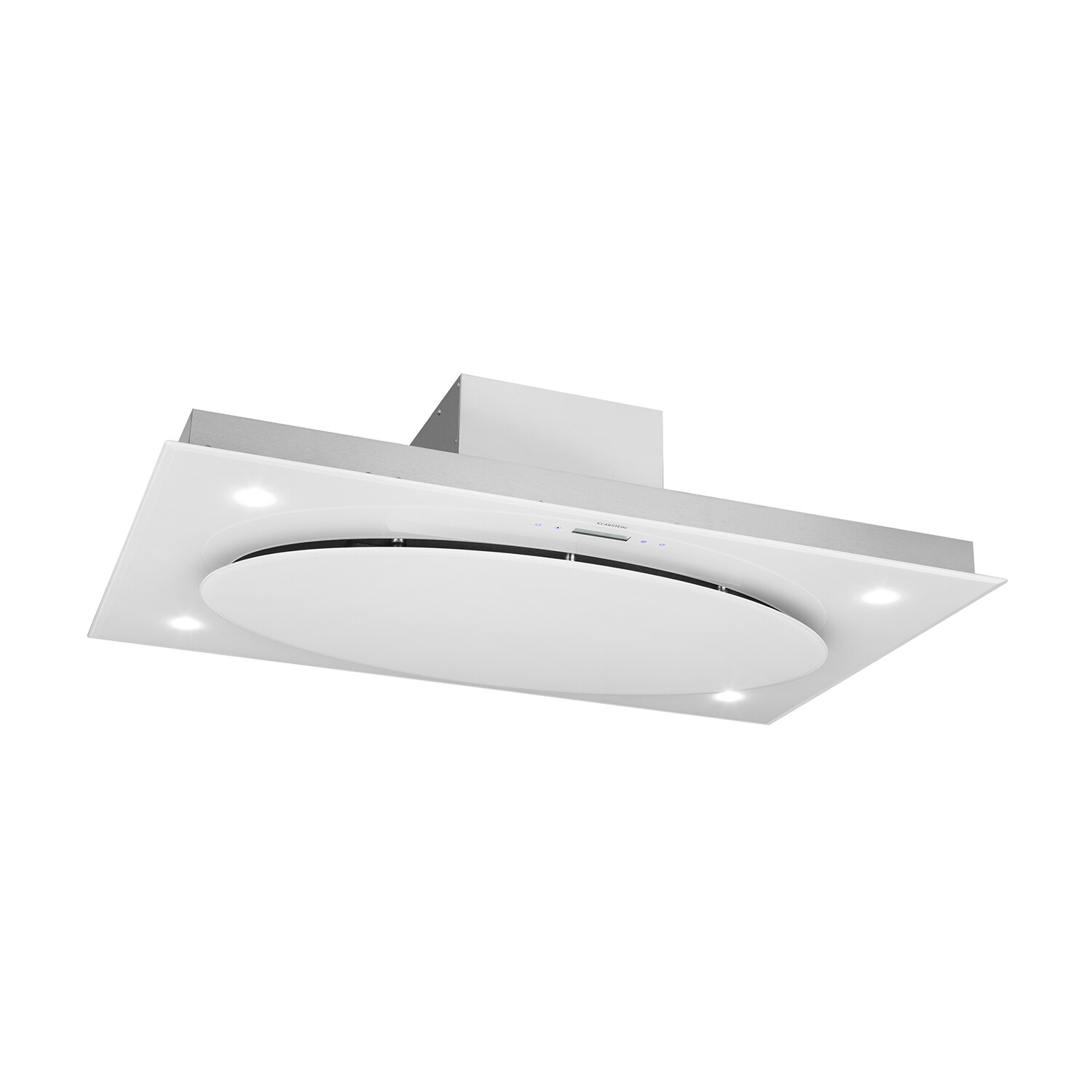 Secret Service Deckenhaube Dunstabzugshaube 220W Touch Glas LED Wei&szlig; - Bild 1