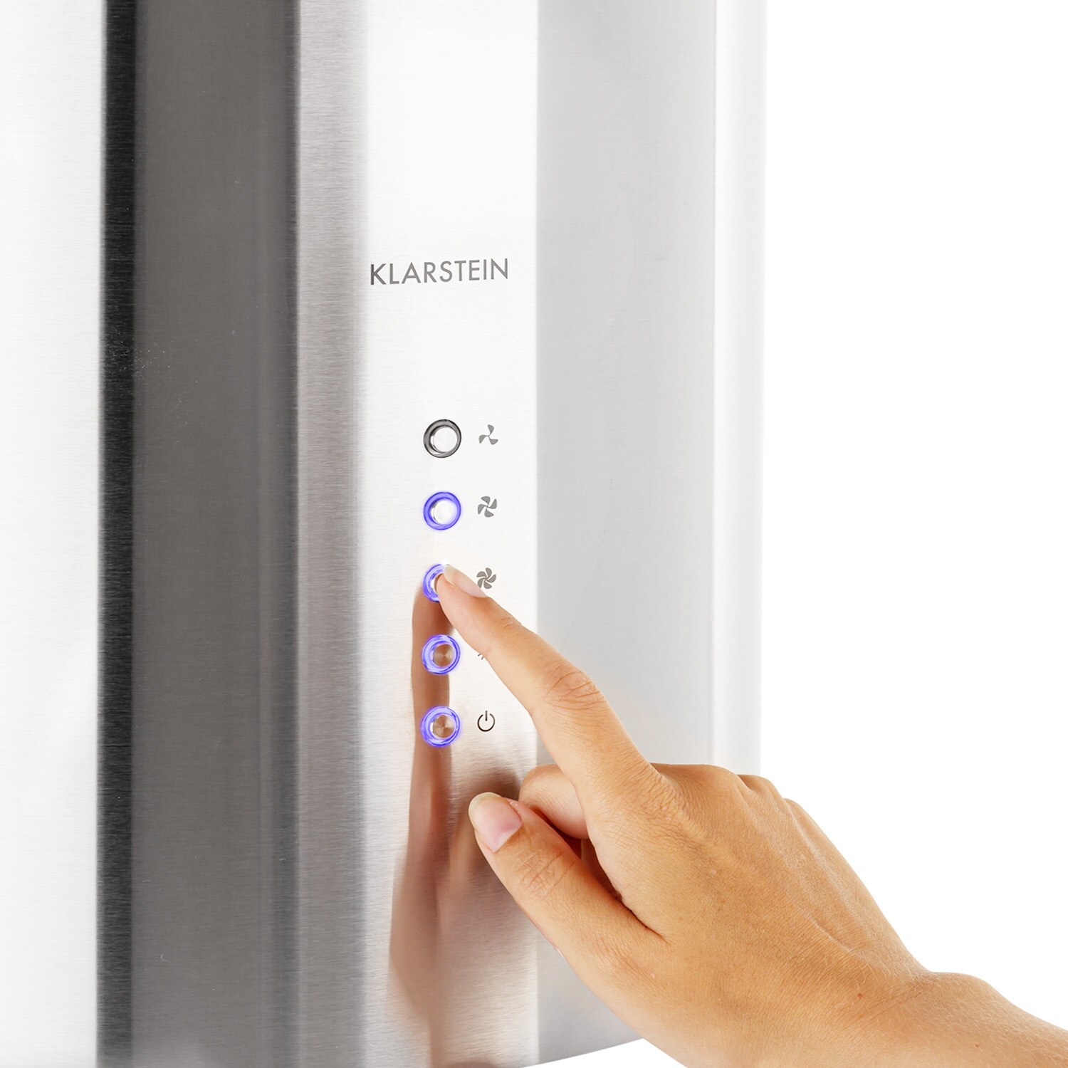 Beretta Inselabzugshaube &Oslash;35cm Ab-/Umluft 650m&sup3;/h LED Edelstahl Edelstahl geb&uuml;rstet - Bild 1