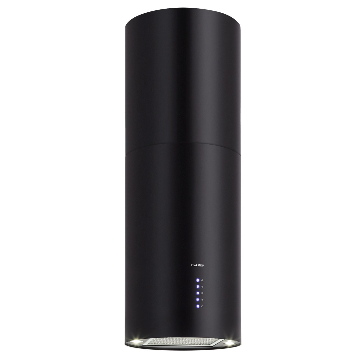 Beretta Inselabzugshaube &Oslash;35cm 650m&sup3;/h LED inkl. Aktivkohlefilter Matt-Schwarz - Bild 1