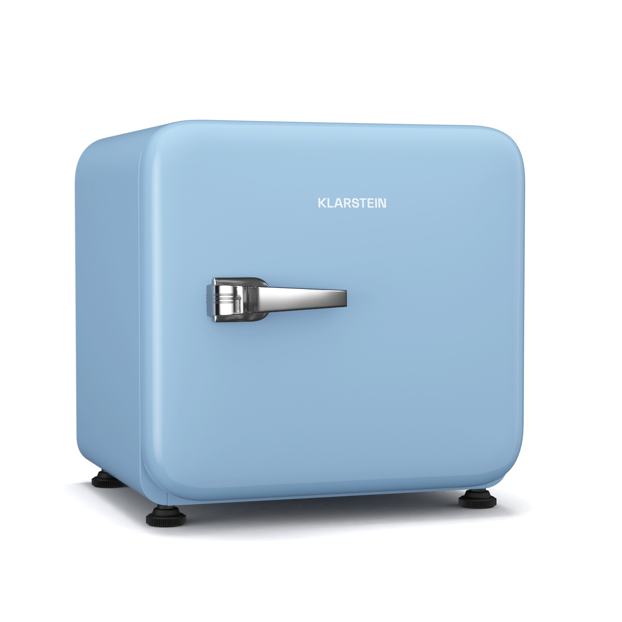 Audrey Evo Kühlschrank      Retro-Design   leise   kompakt   3 Farben Blau 43 Liter