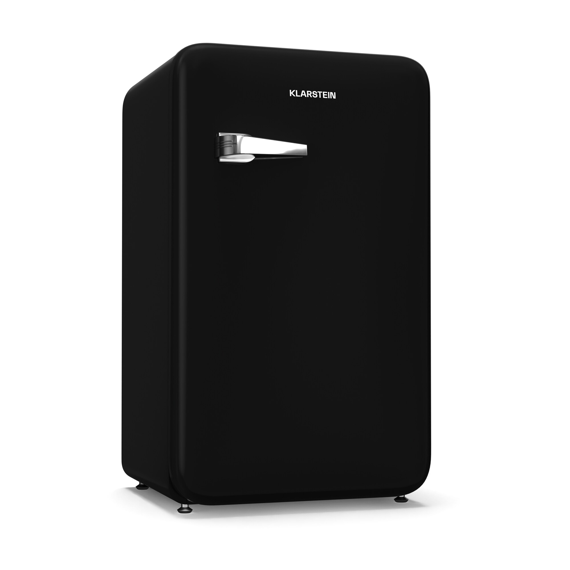 Audrey Evo Mini K&uuml;hlschrank | 90L | Retro-Design | leise | kompakt | 3 Farben Schwarz 90 Liter - Bild 1