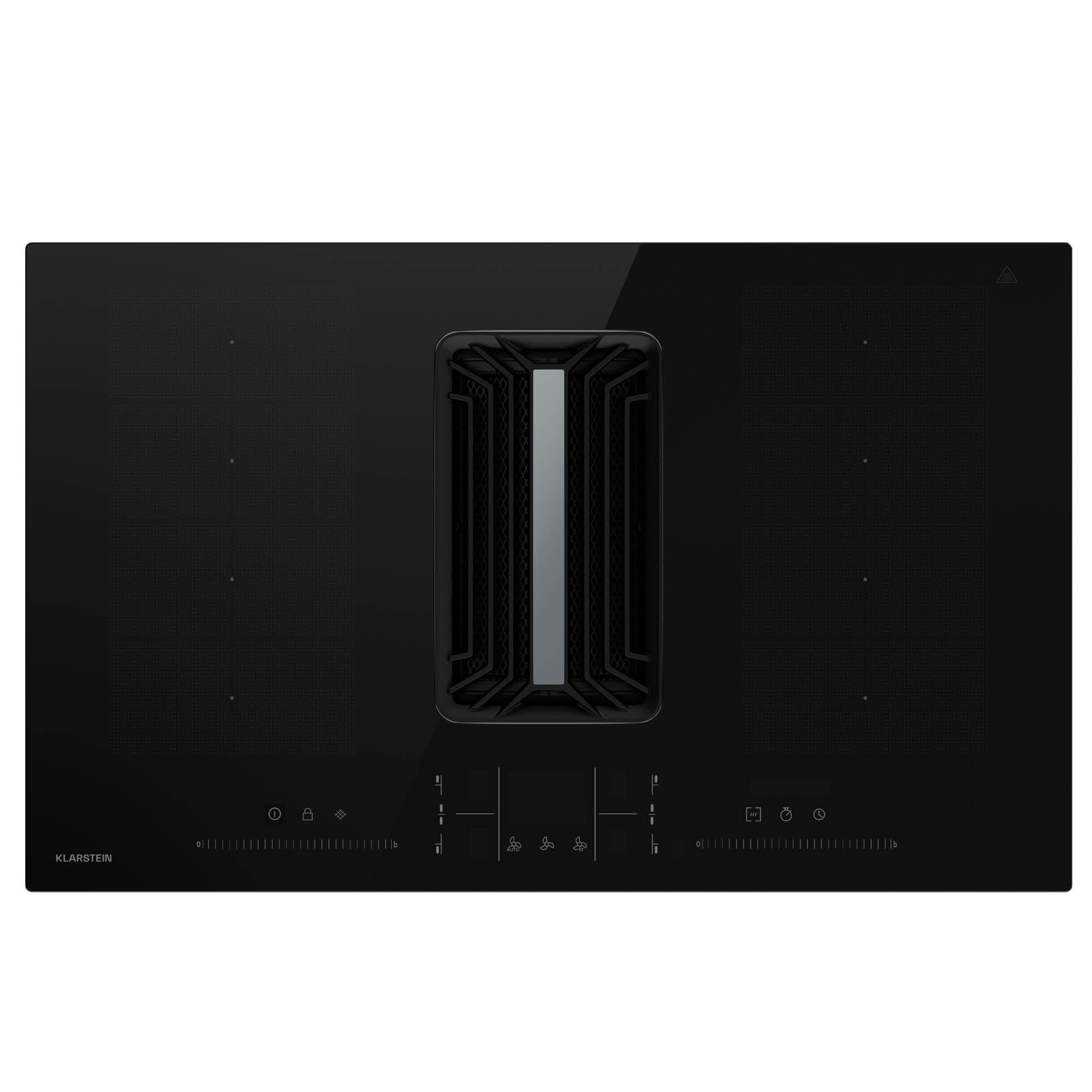 AirJet FlexPro Down Air System | Induktionsherd + Abzugshaube | Flexzone | Booster Schwarz - Bild 1