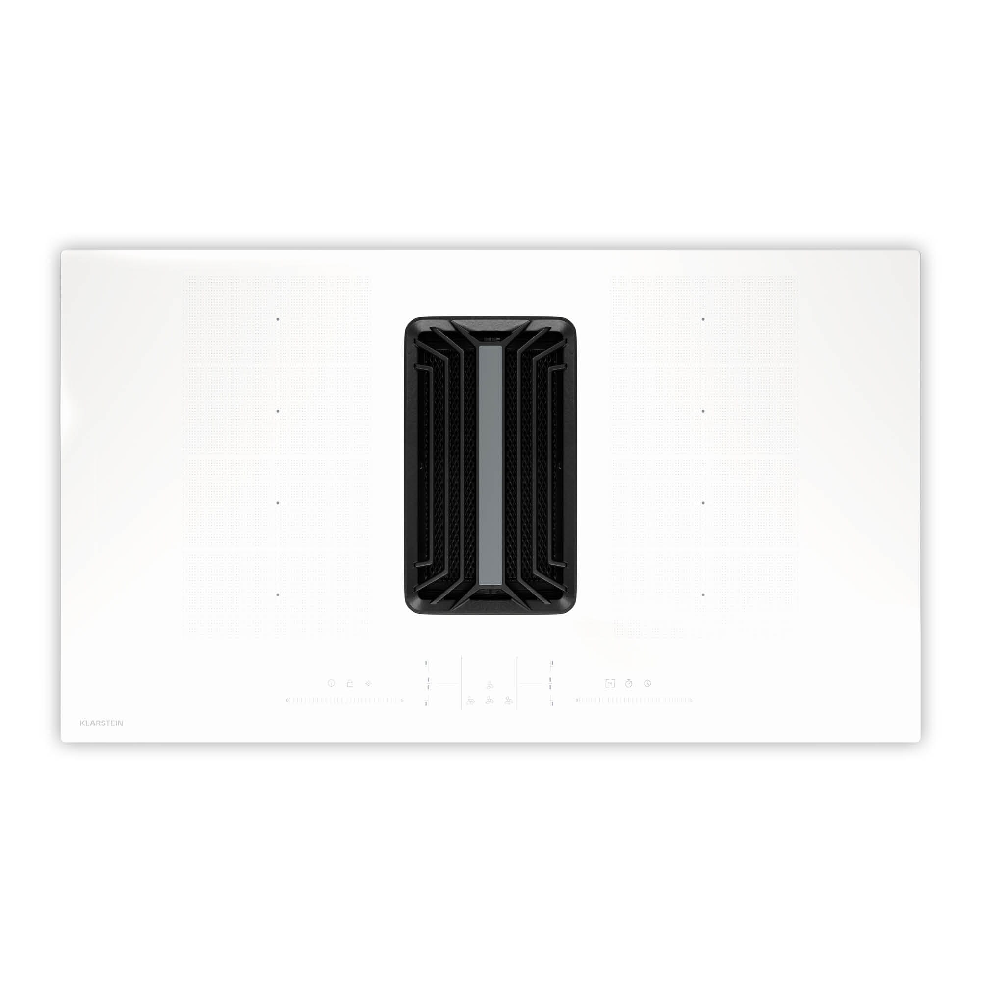 AirJet FlexPro Down Air System | Induktionsherd + Abzugshaube | Flexzone | Booster Wei&szlig; - Bild 1